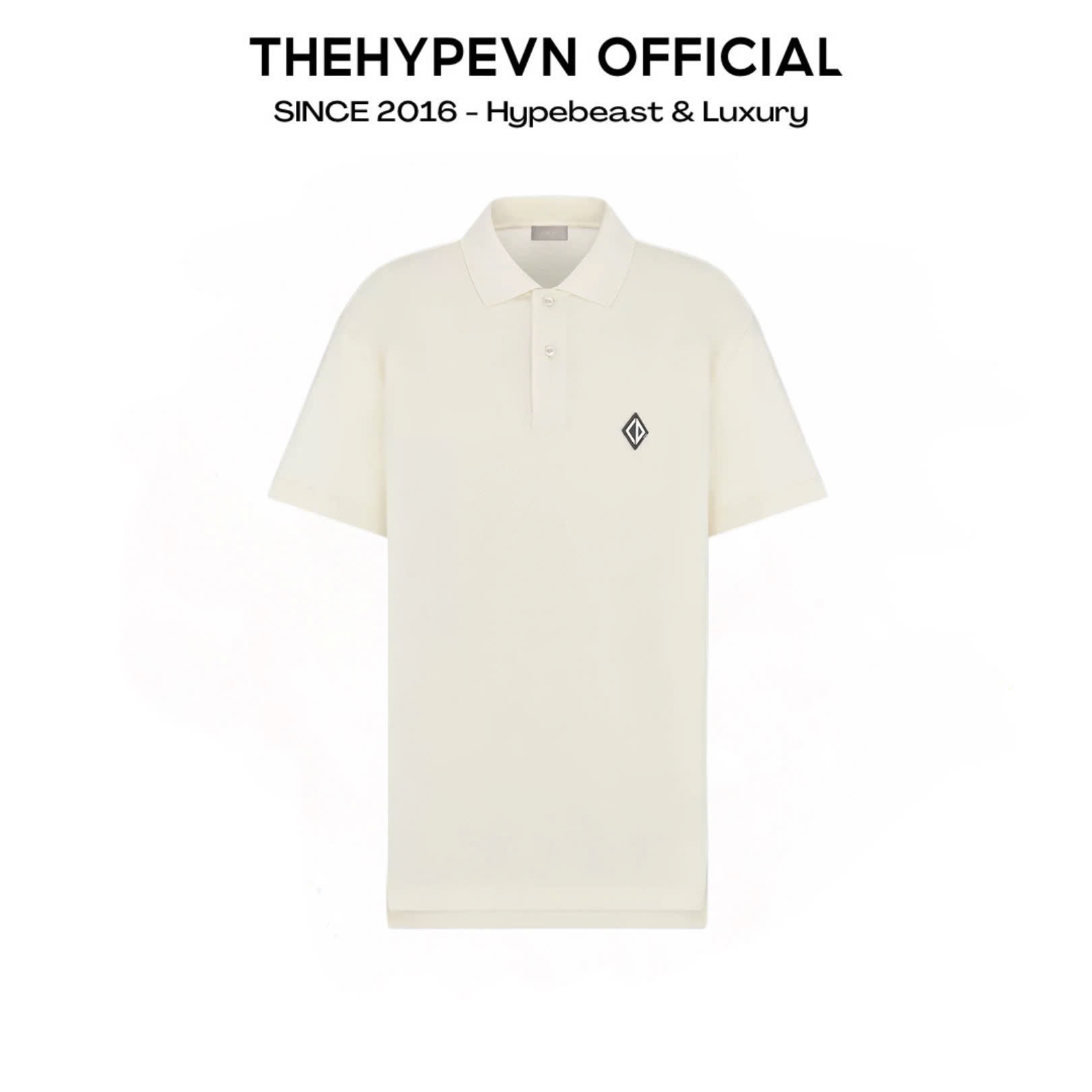 ÁO POLO DIOR CD DIAMOND LOGO (WHITE)