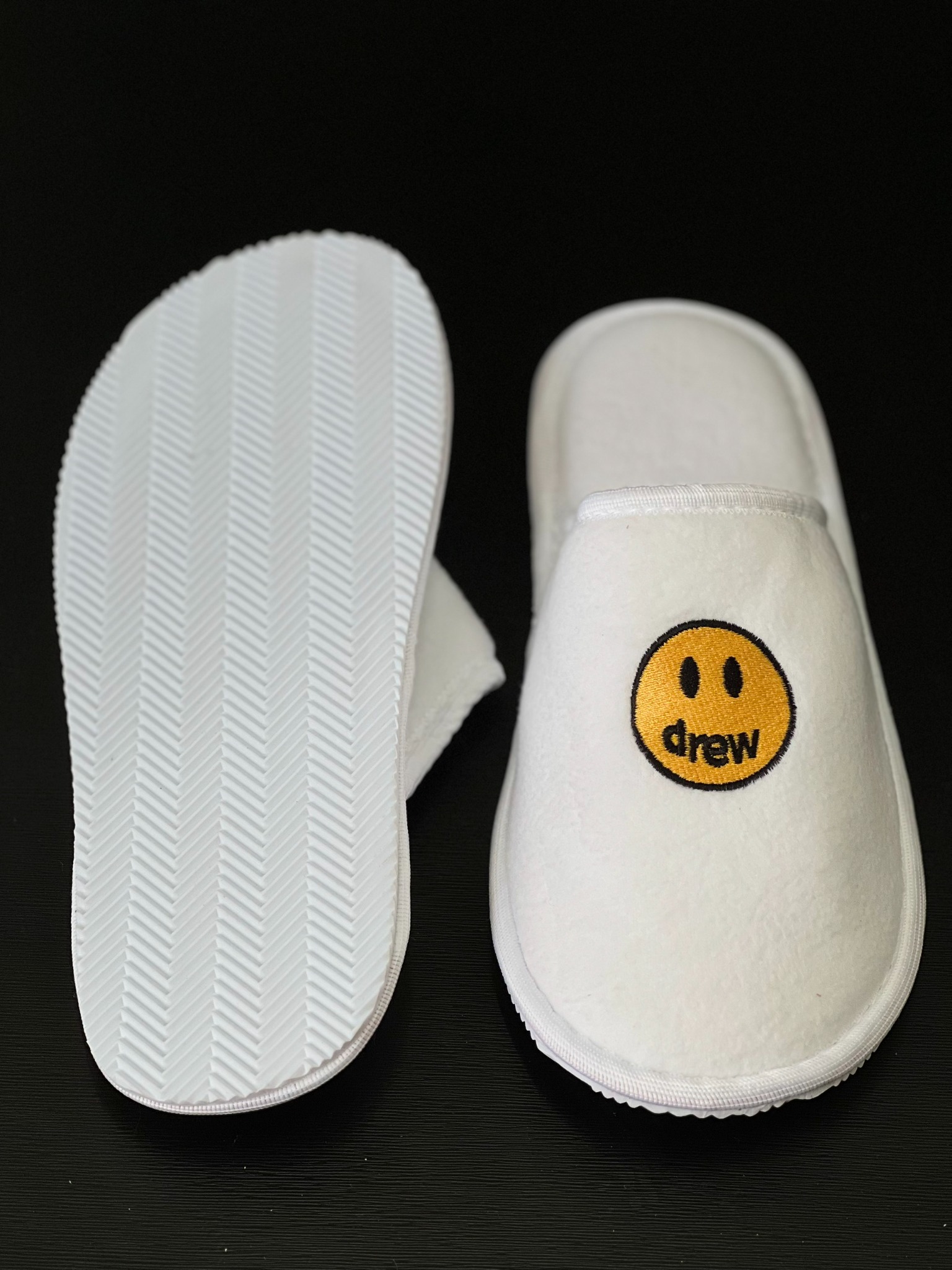 DREW SLIDES - Dép Drew Mascot (White) [Mirror Quality]
