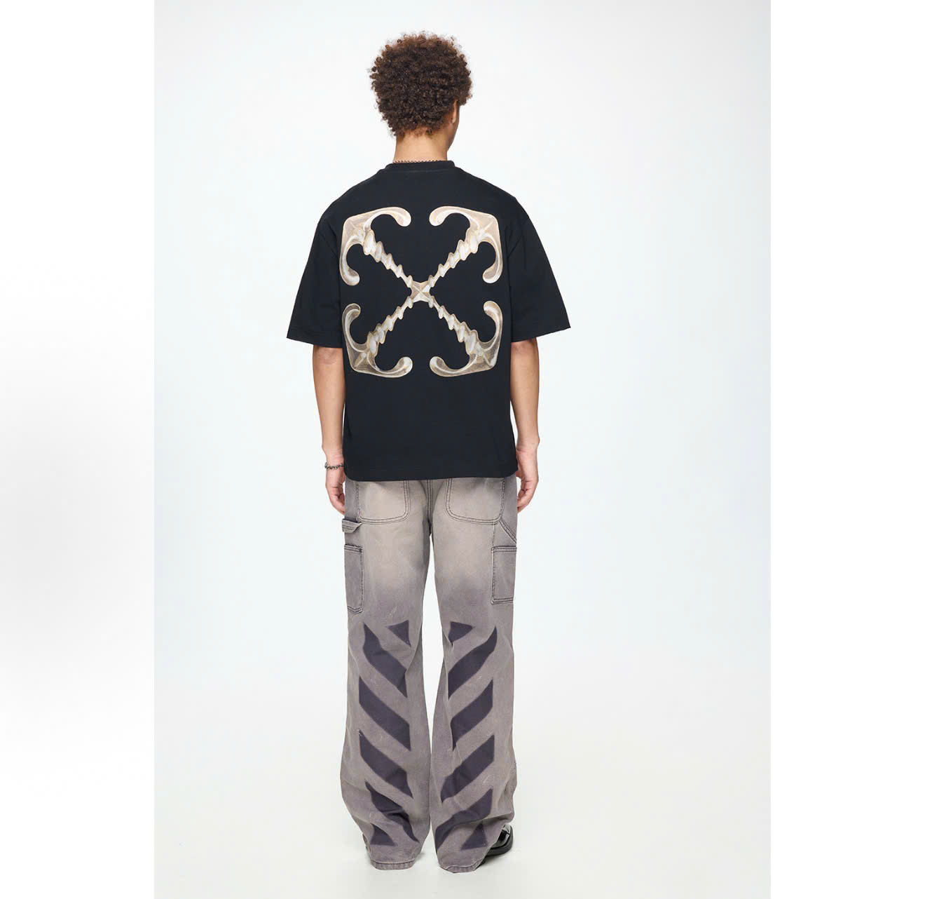 ÁO THUN OFF WHITE SCRIBBLE SS26 ( BLACK)