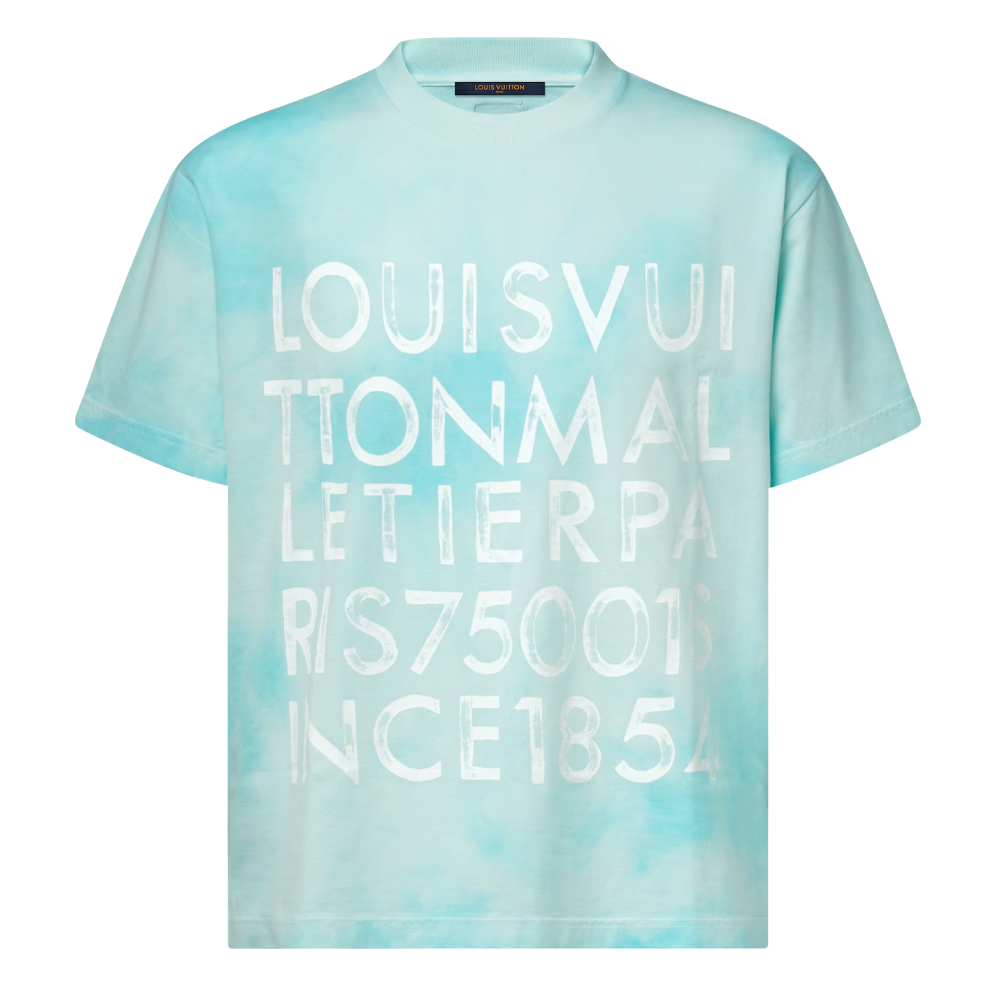 ÁO THUN LOUIS VUITTON TIE-DYE PRINTED (BABYBLUE)