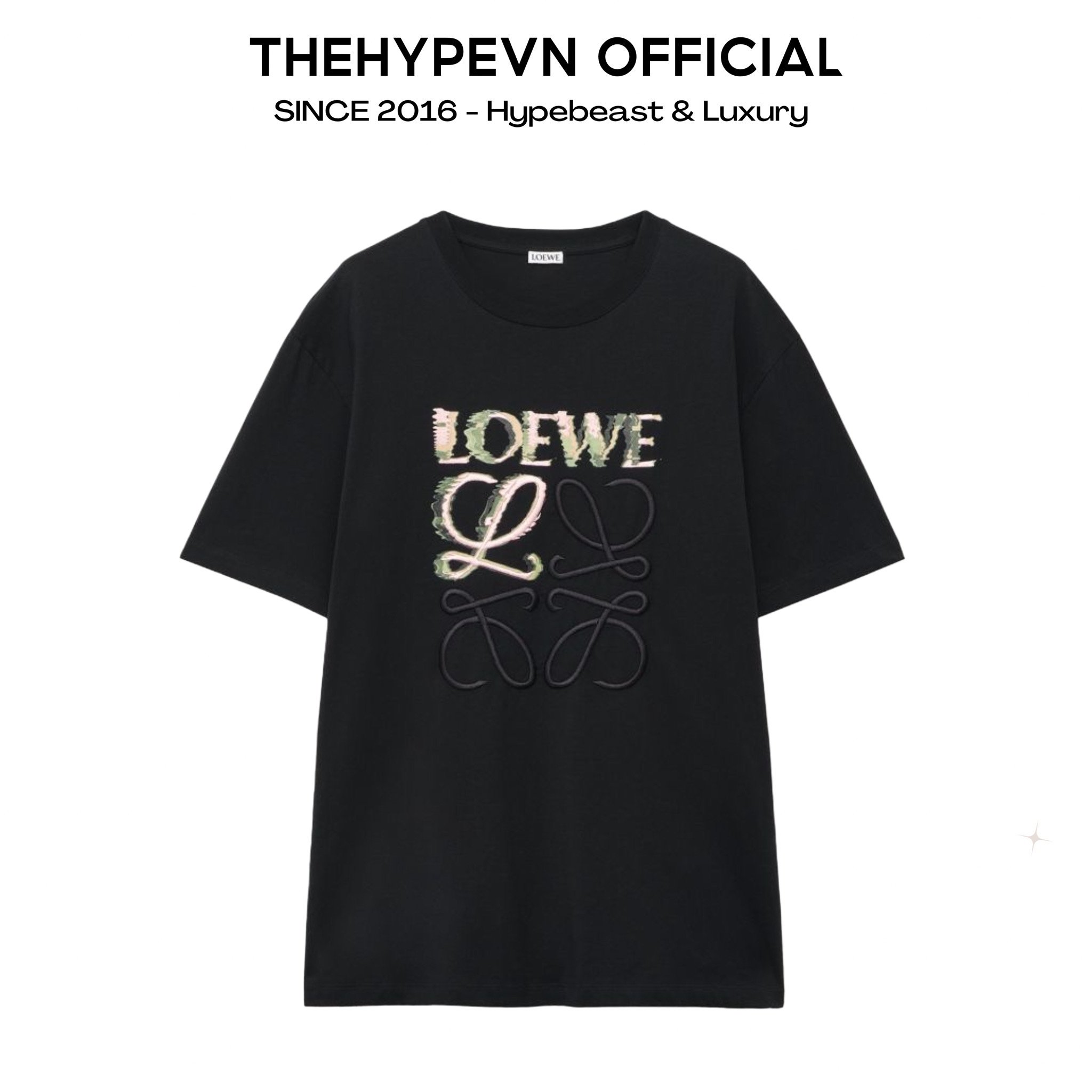 Áo Thun Loewe Logo Relaxed-Fit (Black) [Mirror Quality]