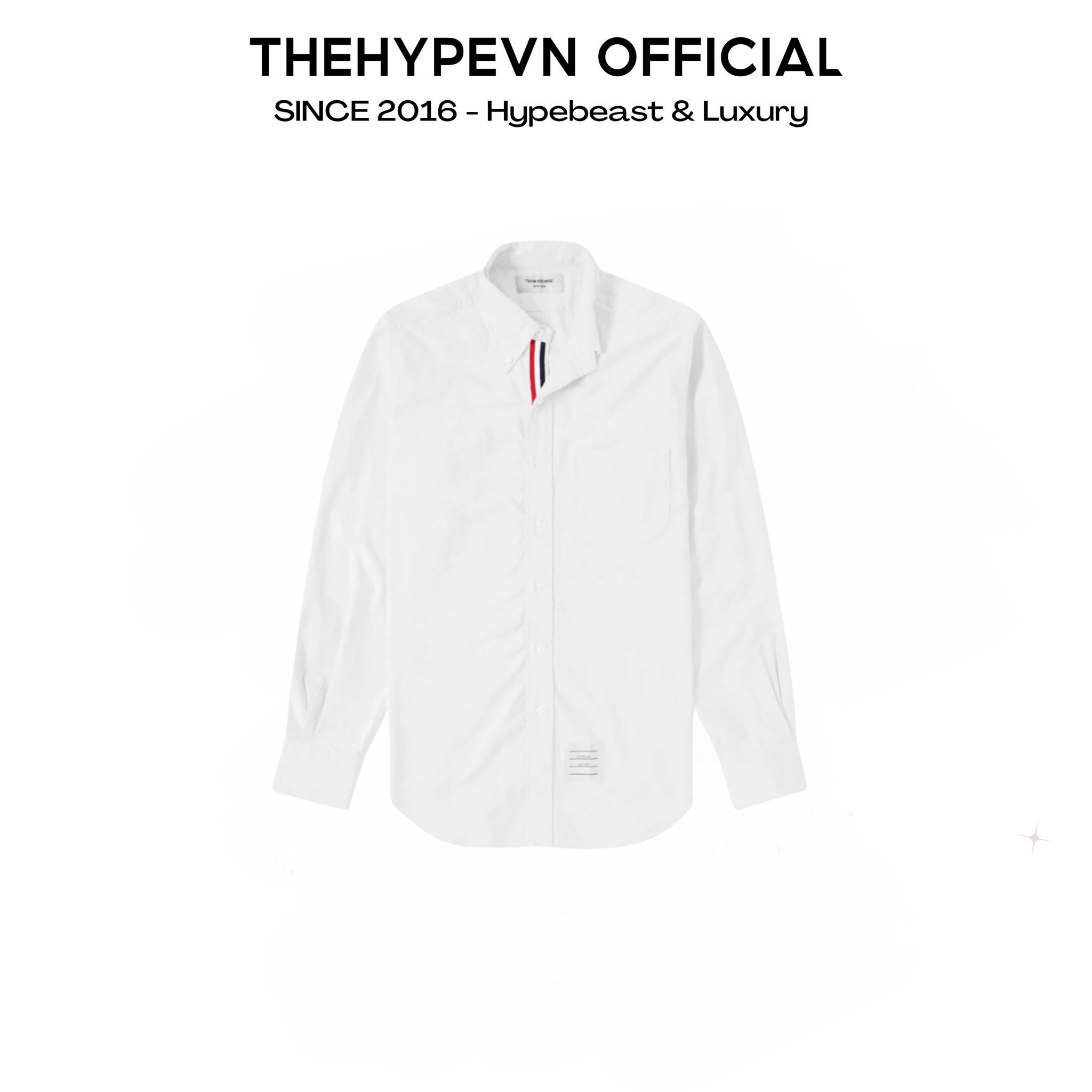 ÁO SƠ MI THOM BROWNE TB CLASSIC GROSGRAIN PLACKET OXFORD (SỌC DỌC)