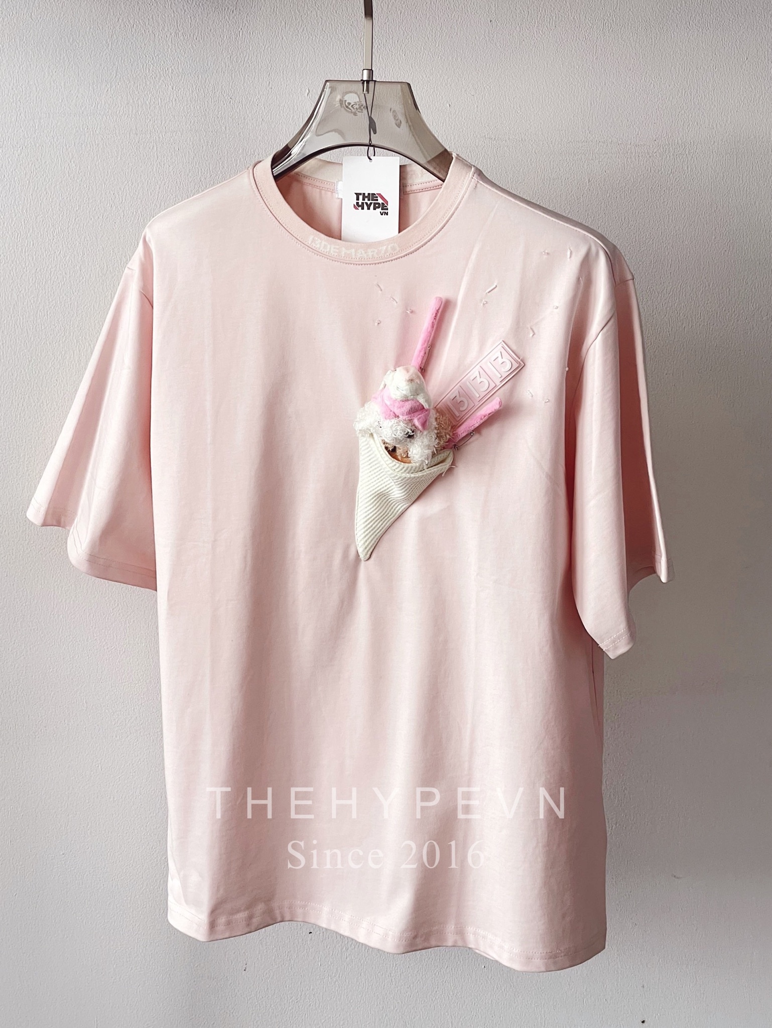 13DE MARZO TEE - Áo Thun Doozoo Ice-cream Morganite (Pink) Best Quality