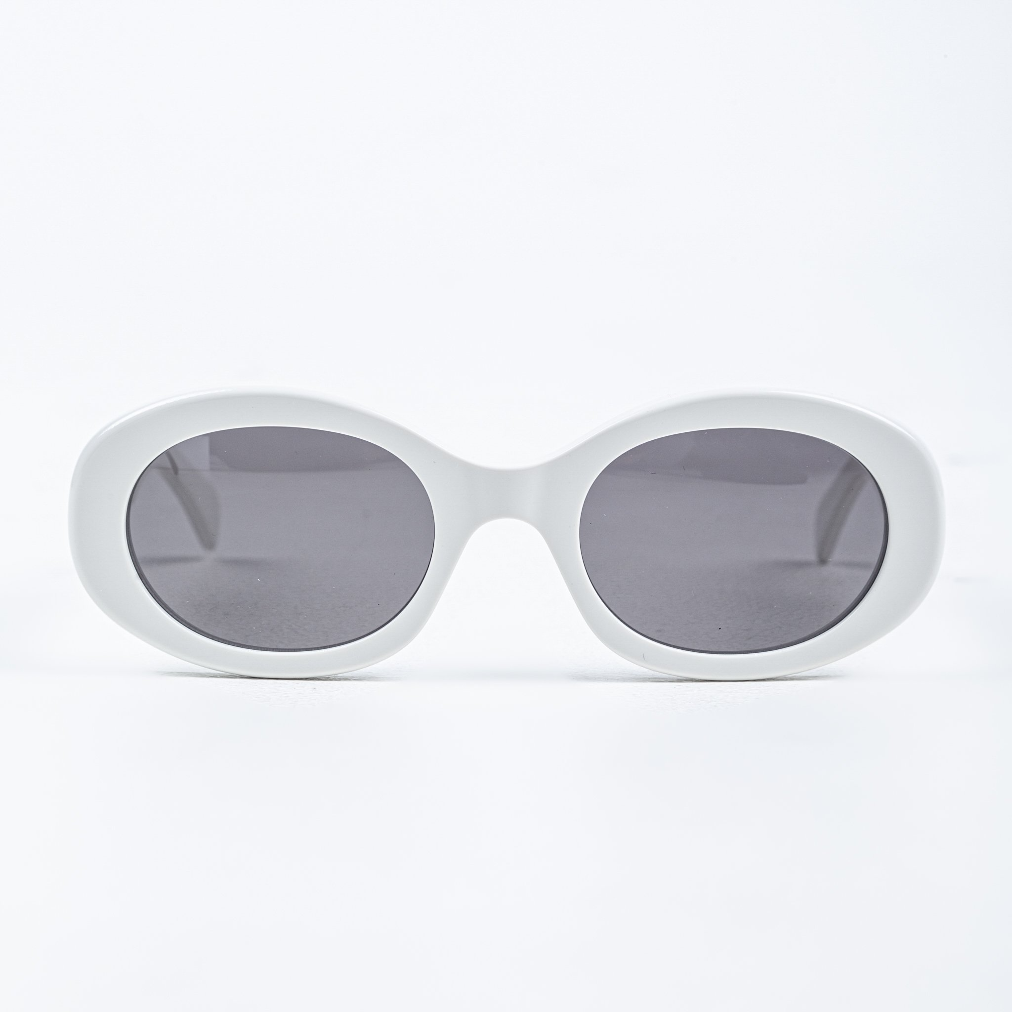CELINE SUNGLASS - Kính râm Celine Triomphe 01 (White) [Mirror Quality]