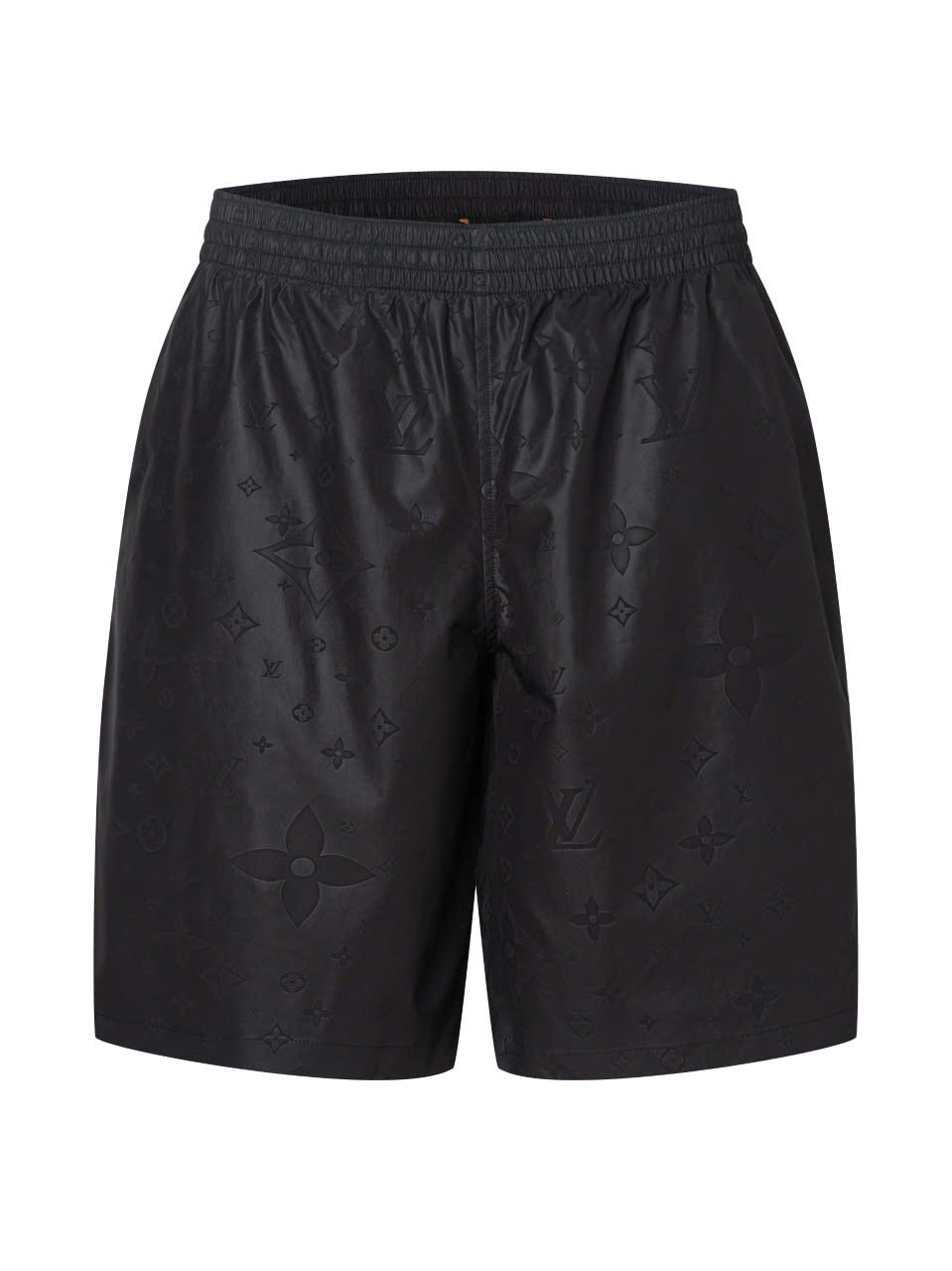 QUẦN LOUIS VUITTON MONOGRAM MOIRE JACQUARD SILK SHORTS IN BLACK