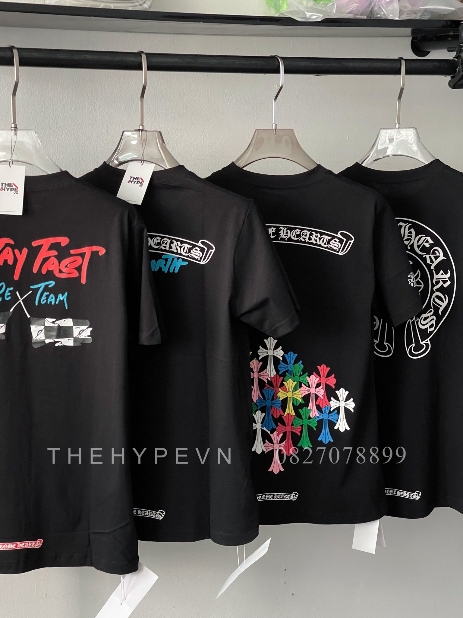 Áo Thun Chrome Hearts CH Horseshoe Logo Pocket (Black) [Mirror Quality]