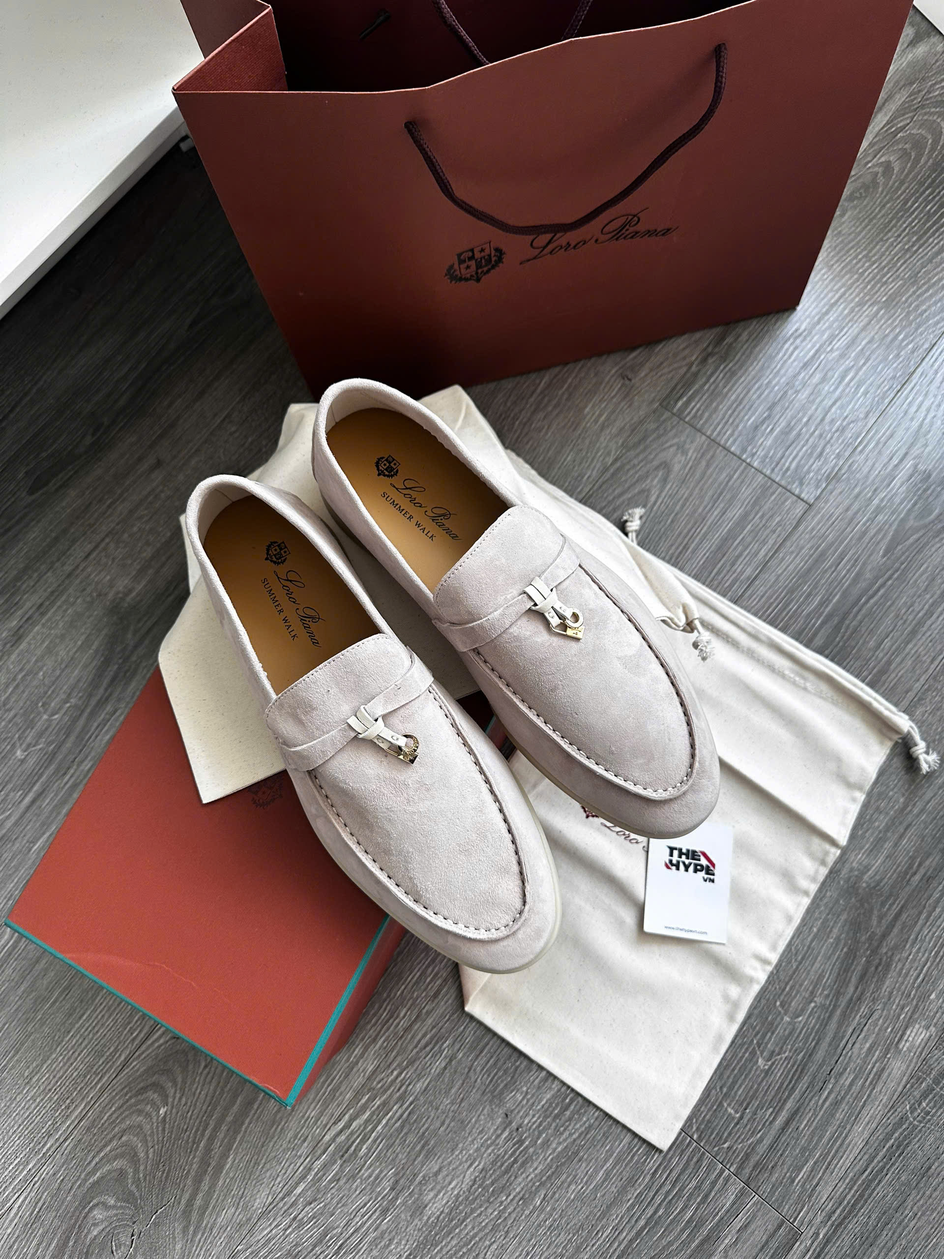 GIÀY LOAFER LORO PIANA SUMMER CHARMS (CREAM)