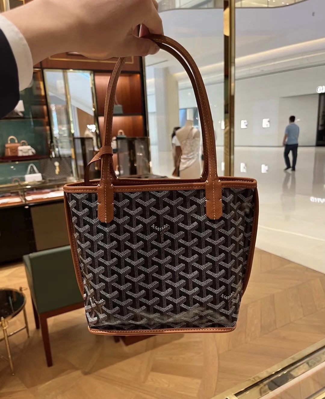 Túi Goyard Artois PM (Black & Tan) [Mirror Quality]