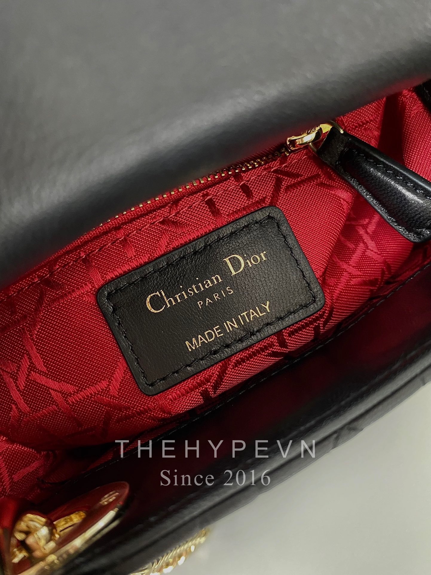 MINI LADY DIOR BAG CRAFTED IN BLACK LAMBSKIN (BLACK)