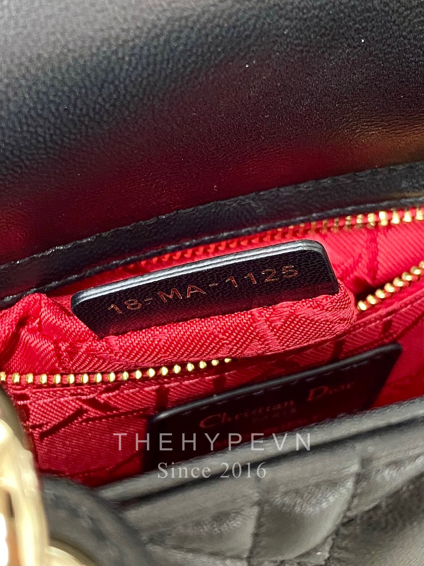 MINI LADY DIOR BAG CRAFTED IN BLACK LAMBSKIN (BLACK)