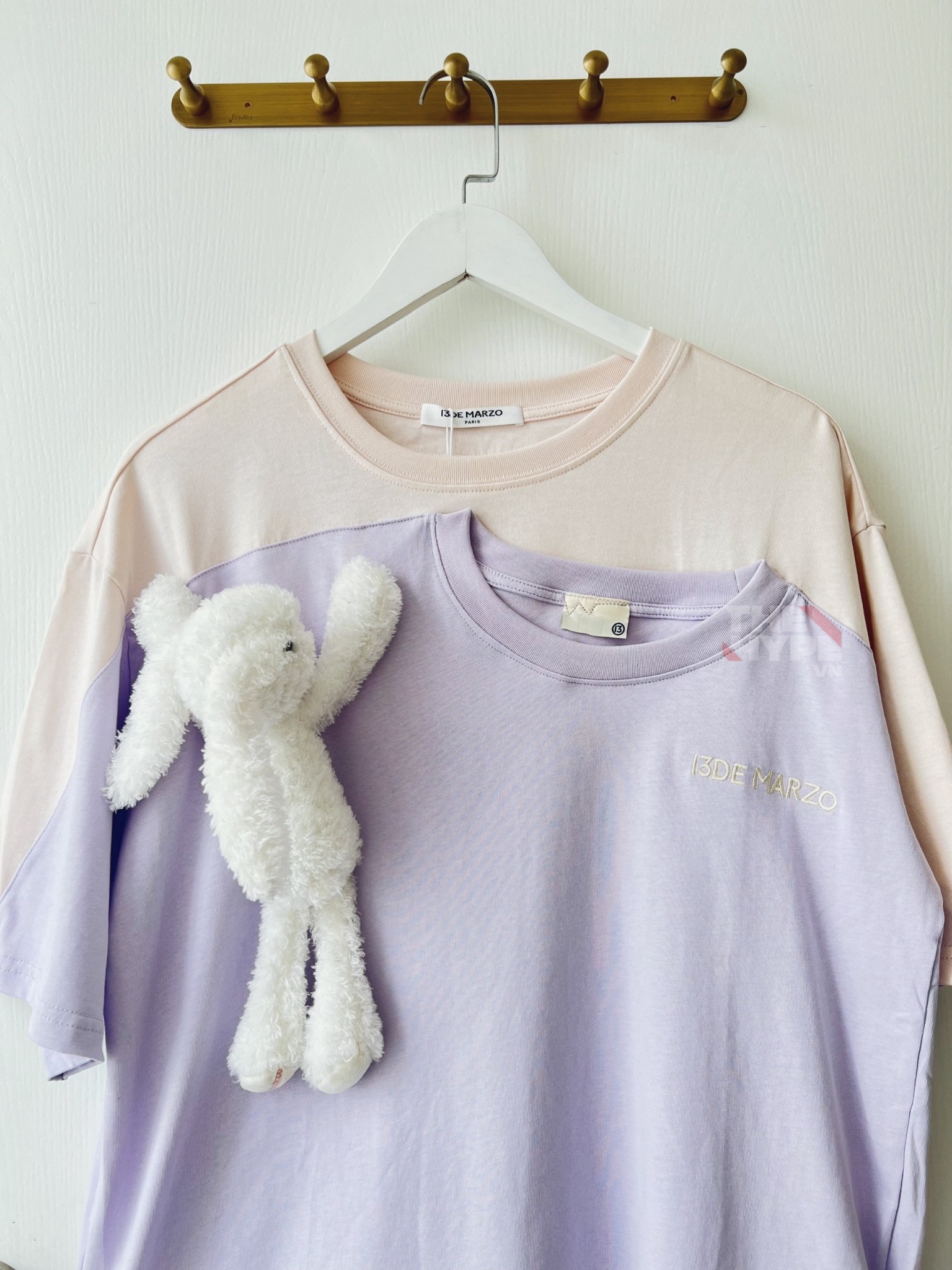 Áo Thun 13De Marzo 2-PIECE PLUSH RABBIT (Lavender) Best Quality