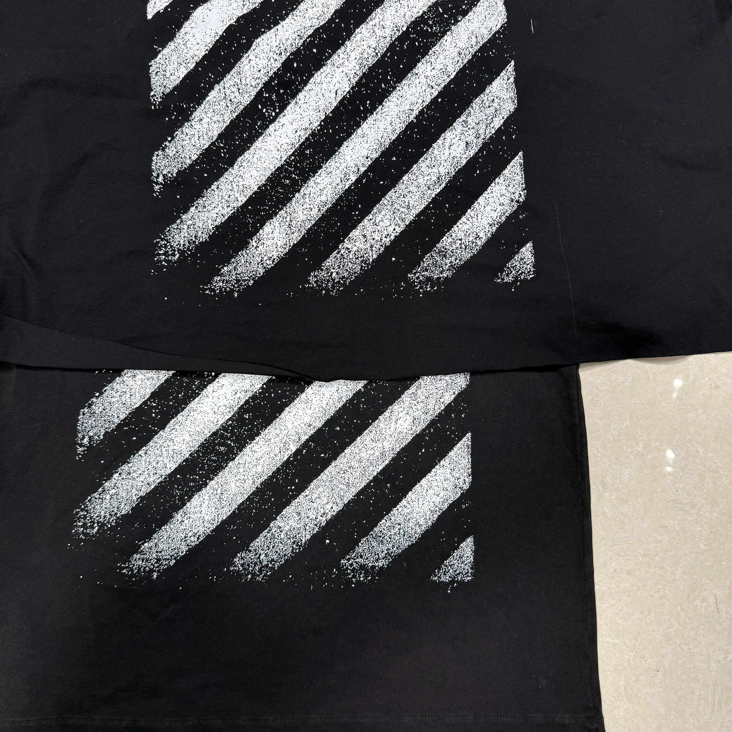 ÁO THUN OFF WHITE FADED GRADIENT SS26 (BLACK)