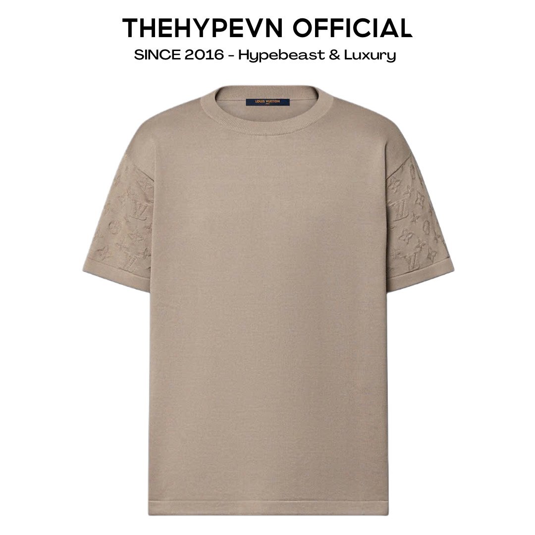 ÁO THUN LOUIS VUITTON LV DEBOSSED (BEIGE)