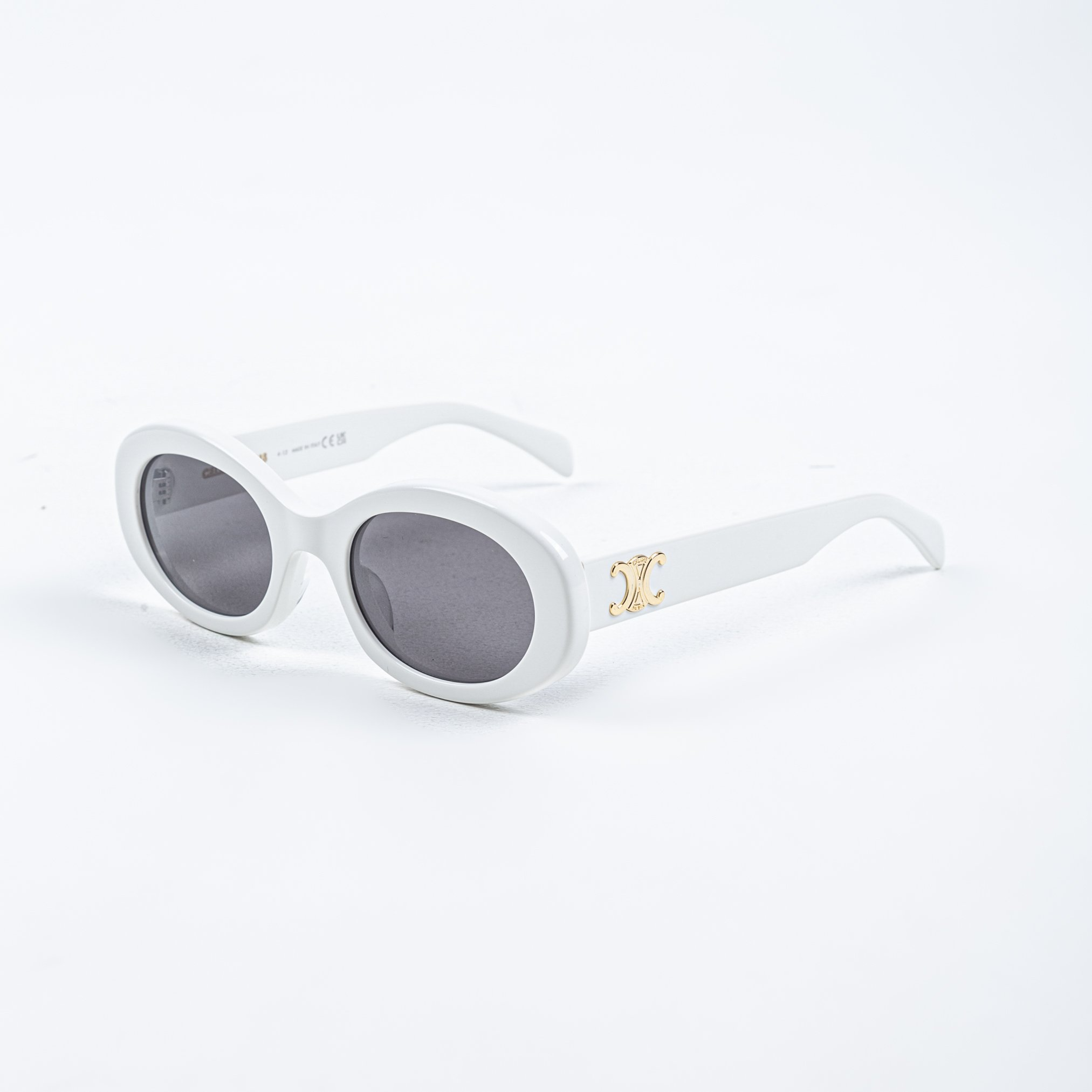 CELINE SUNGLASS - Kính râm Celine Triomphe 01 (White) [Mirror Quality]