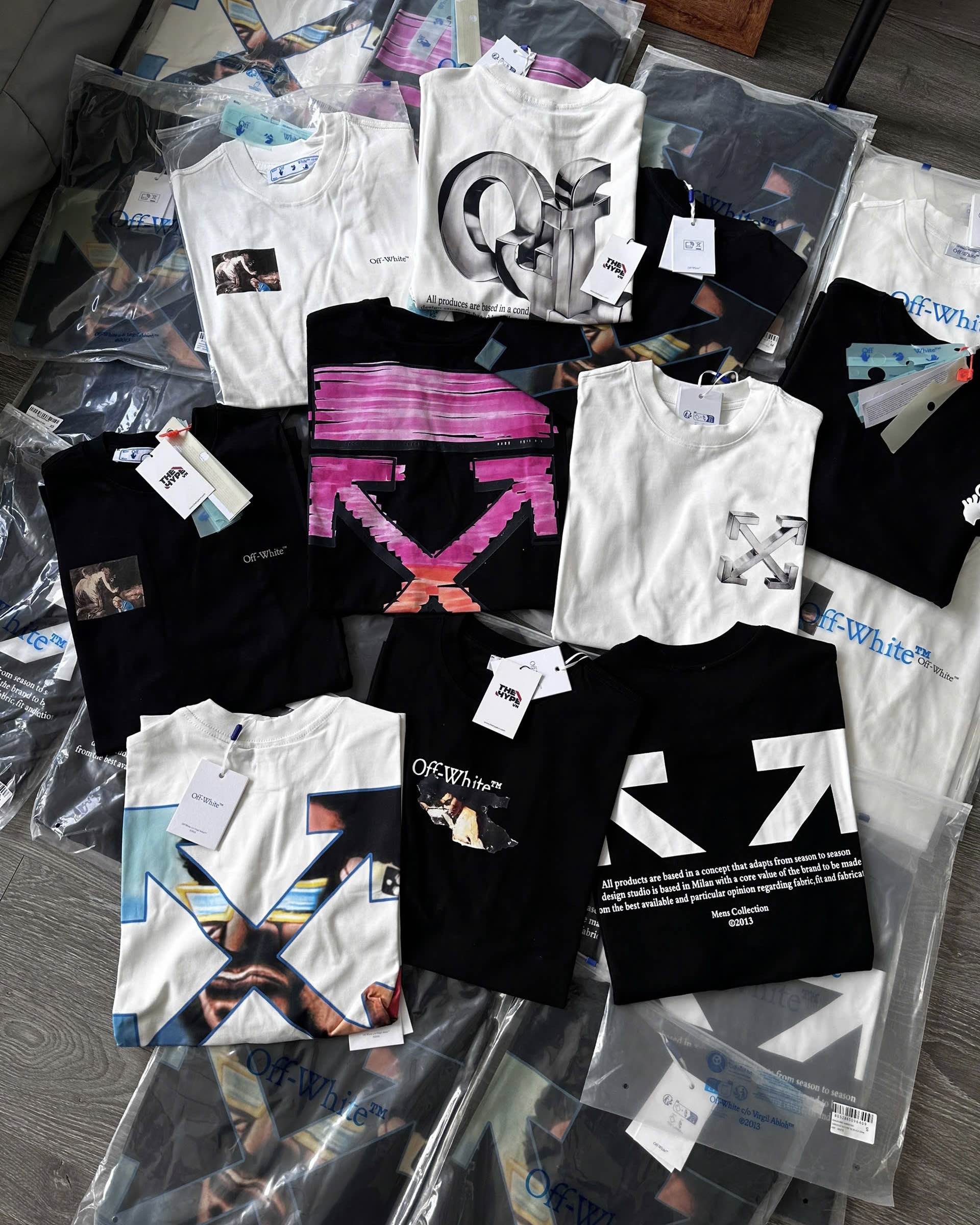 ÁO THUN OFF WHITE MEN COLLECTION 2013 (BLACK)