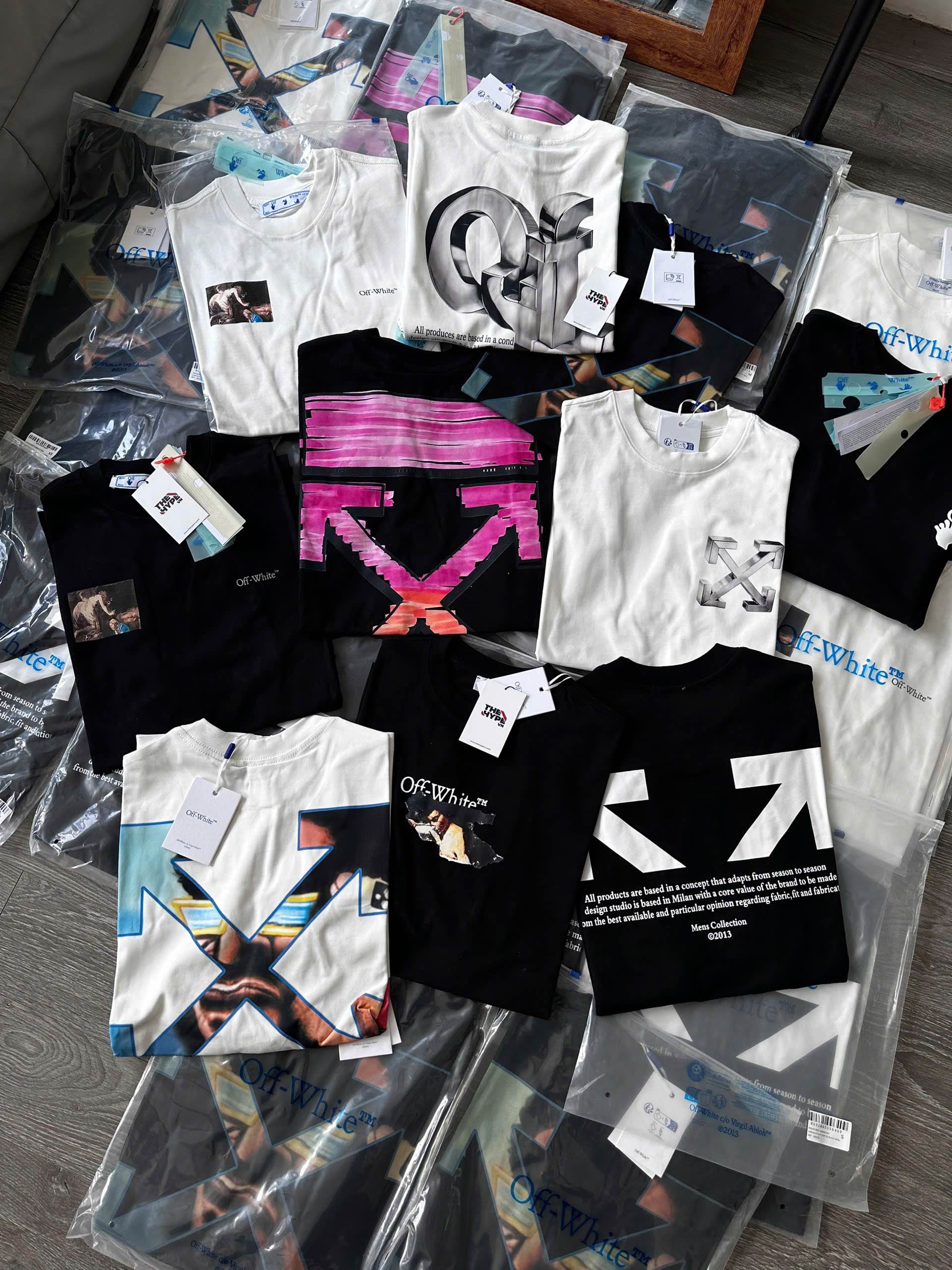 ÁO THUN OFF WHITE MEN COLLECTION 2013 (BLACK)