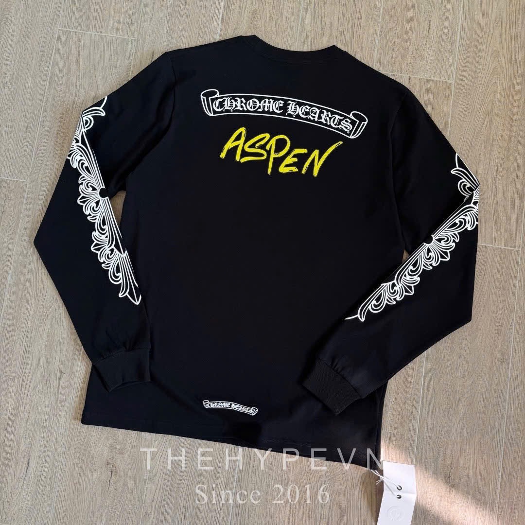 ÁO SWEATER CHROME HEARTS MATTY BOY ASPEN (BLACK)