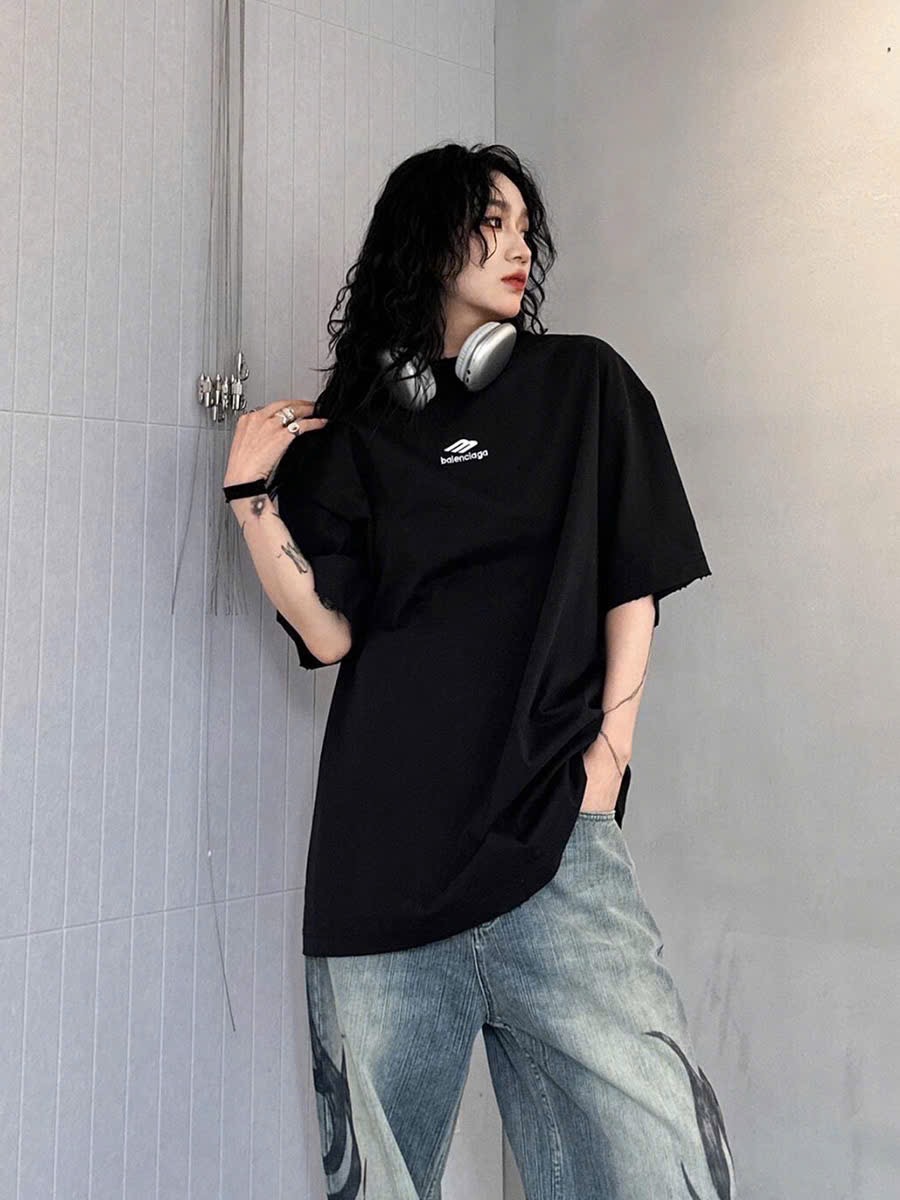 ÁO BALENCIAGA BLCG 3B FLAT ICON (BLACK)