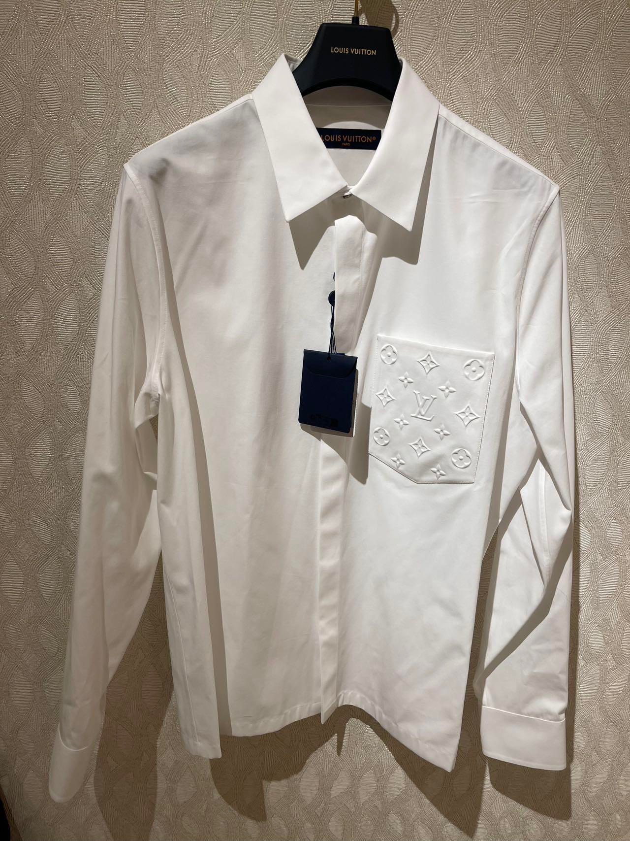 ÁO SƠ MI LOUIS VUITTON POCKET (WHITE)