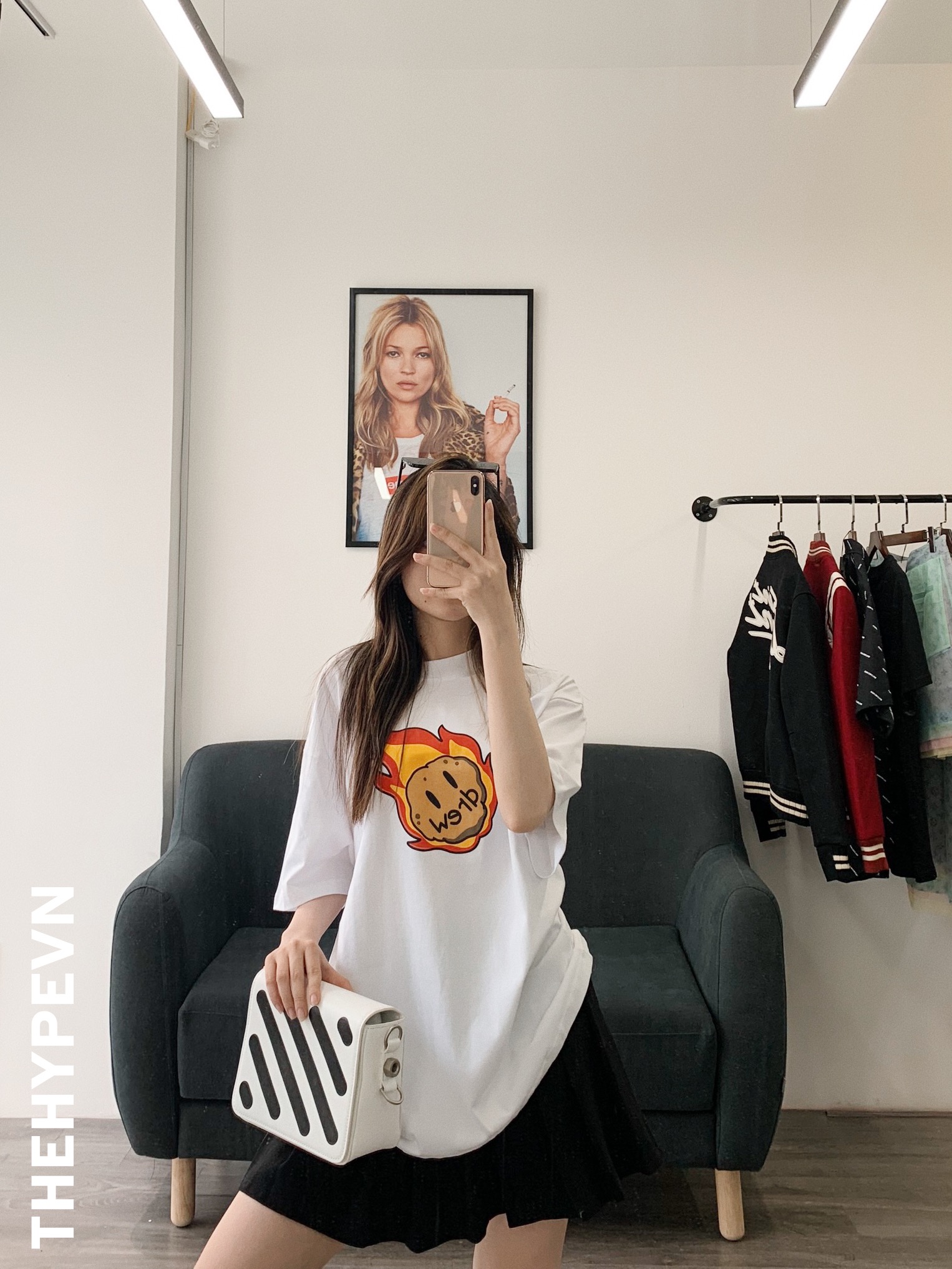 DREW TEE - Áo Drew Asteroid (White) [Mirror Quality]