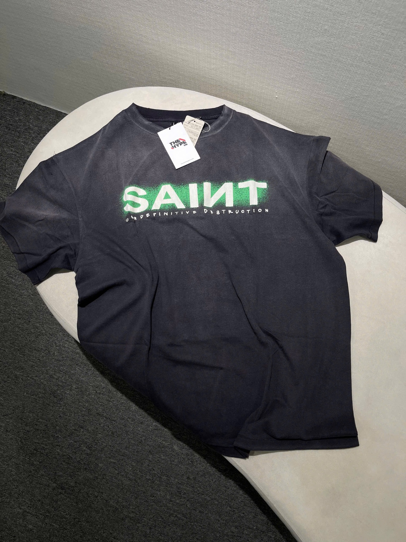 ÁO THUN SAINT MXXX ANNIHILATE LOG PRINT (BLACK)