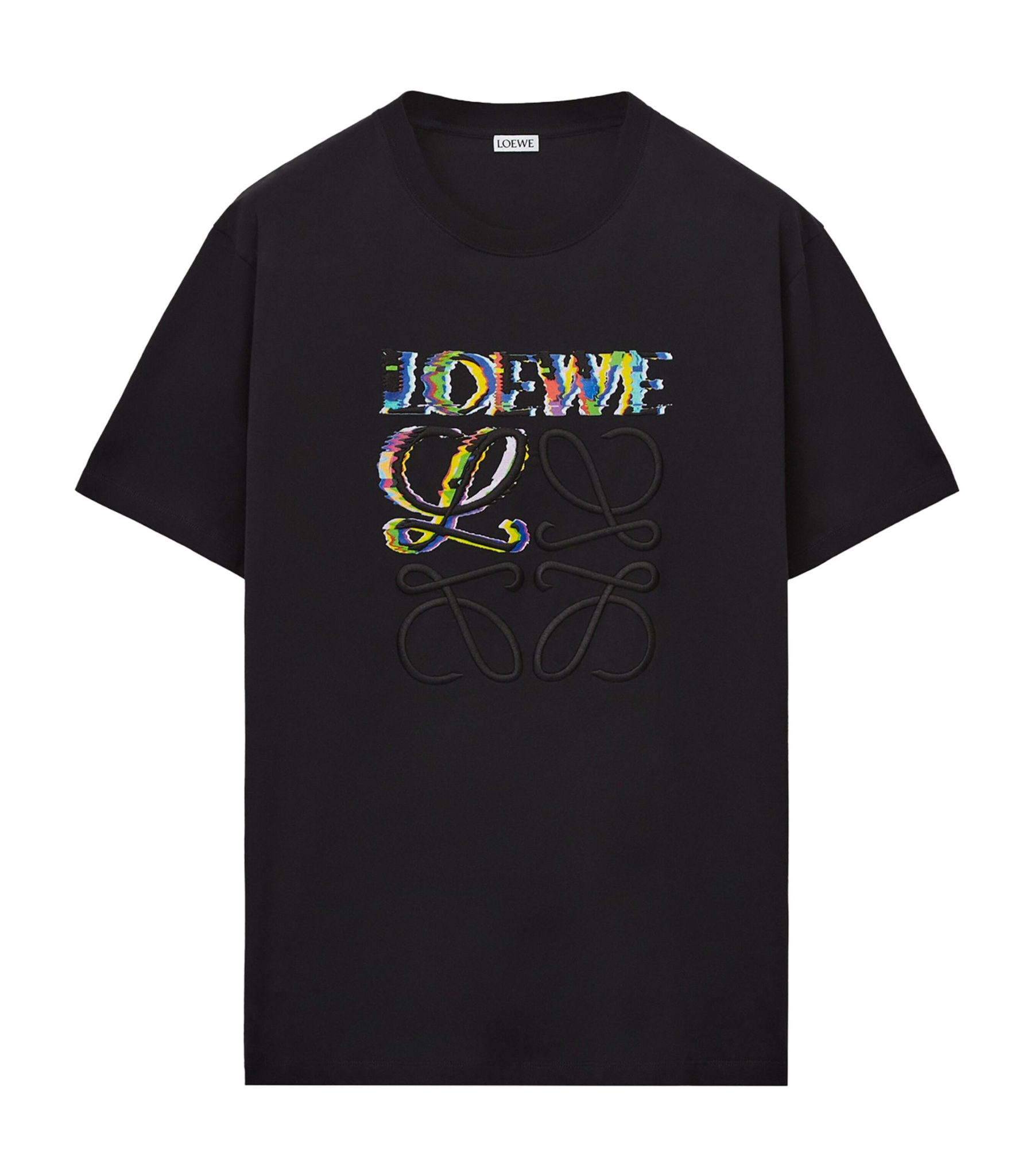 Áo Thun Loewe Glitch Cotton (Black) [Mirror Quality]