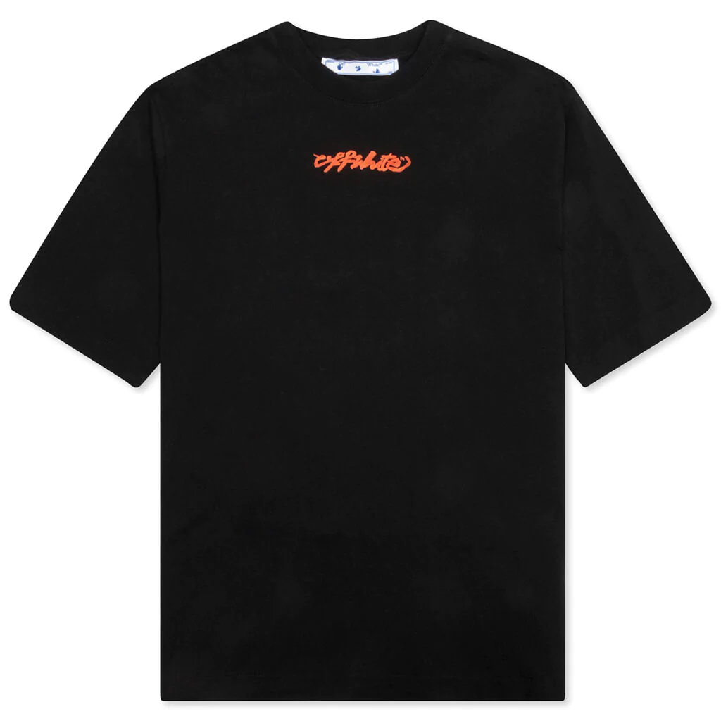 OFF-WHITE TEE - Áo Off-white Arrow On Canvas Skate (Black) [ Mirror Quaility ]