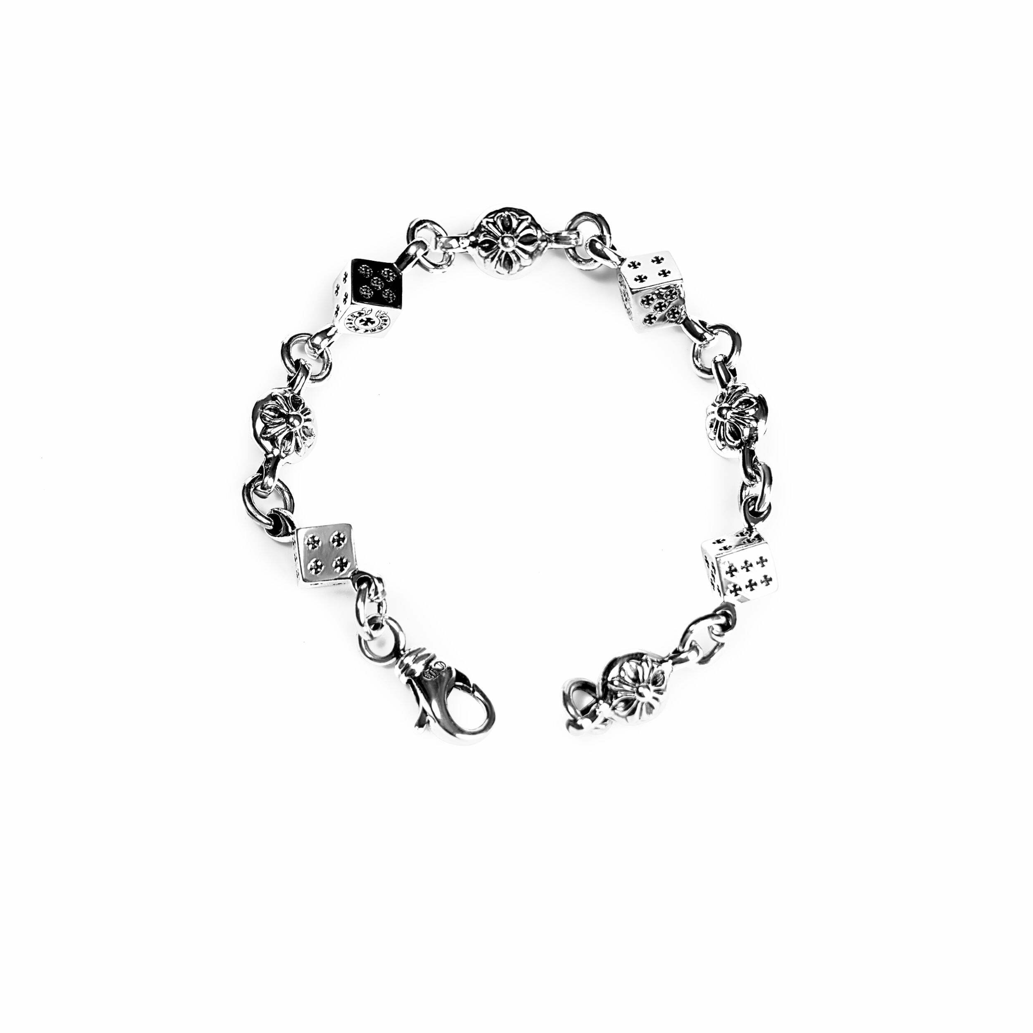 Vòng Tay Chrome Hearts CH Dice And Crossball [Mirror Quality]