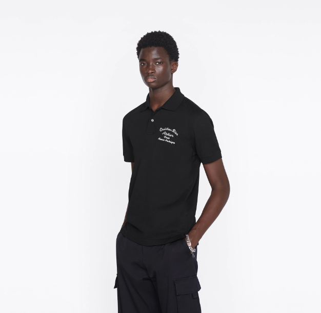 DIOR POLO - Áo Có Cổ DIOR CHRISTIAN DIOR ATELIER (Black) [Mirror quality]