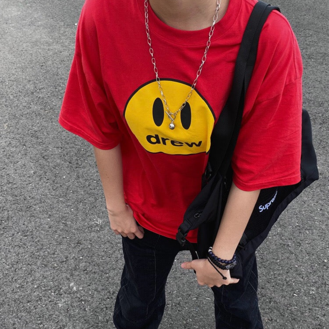 Áo Thun Drew House Mascot (Red) [Mirror Quality]