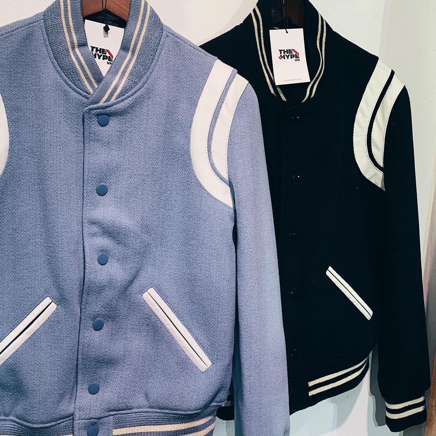 SAINT LAURENT JACKET - Áo khoác SLP Teddy (Baby Blue) [Mirror Quality]