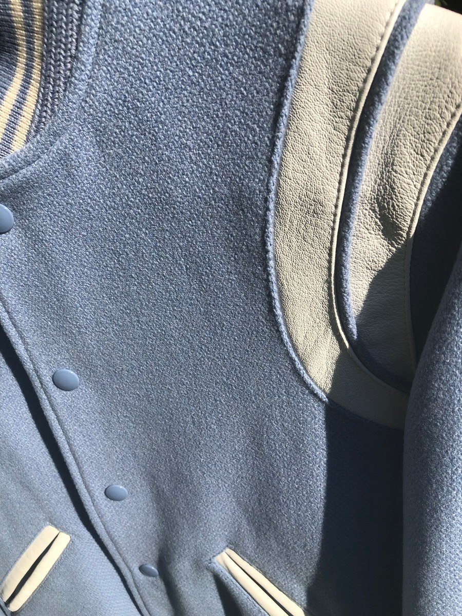 SAINT LAURENT JACKET - Áo khoác SLP Teddy (Baby Blue) [Mirror Quality]