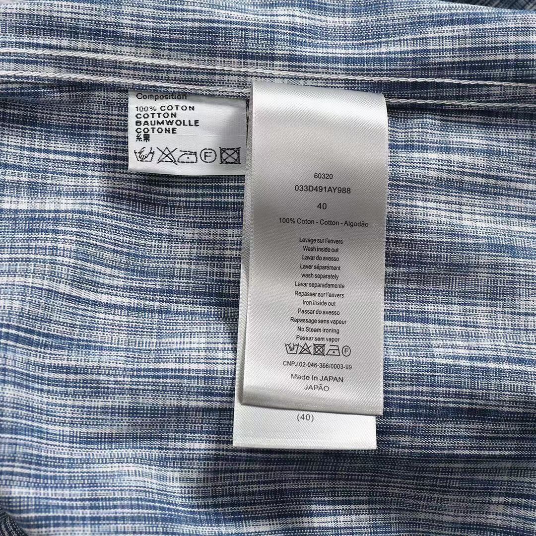 DIOR SHIRT- Áo Sơmi Dior Oblique Over (Blue Denim) [Mirror Quality]