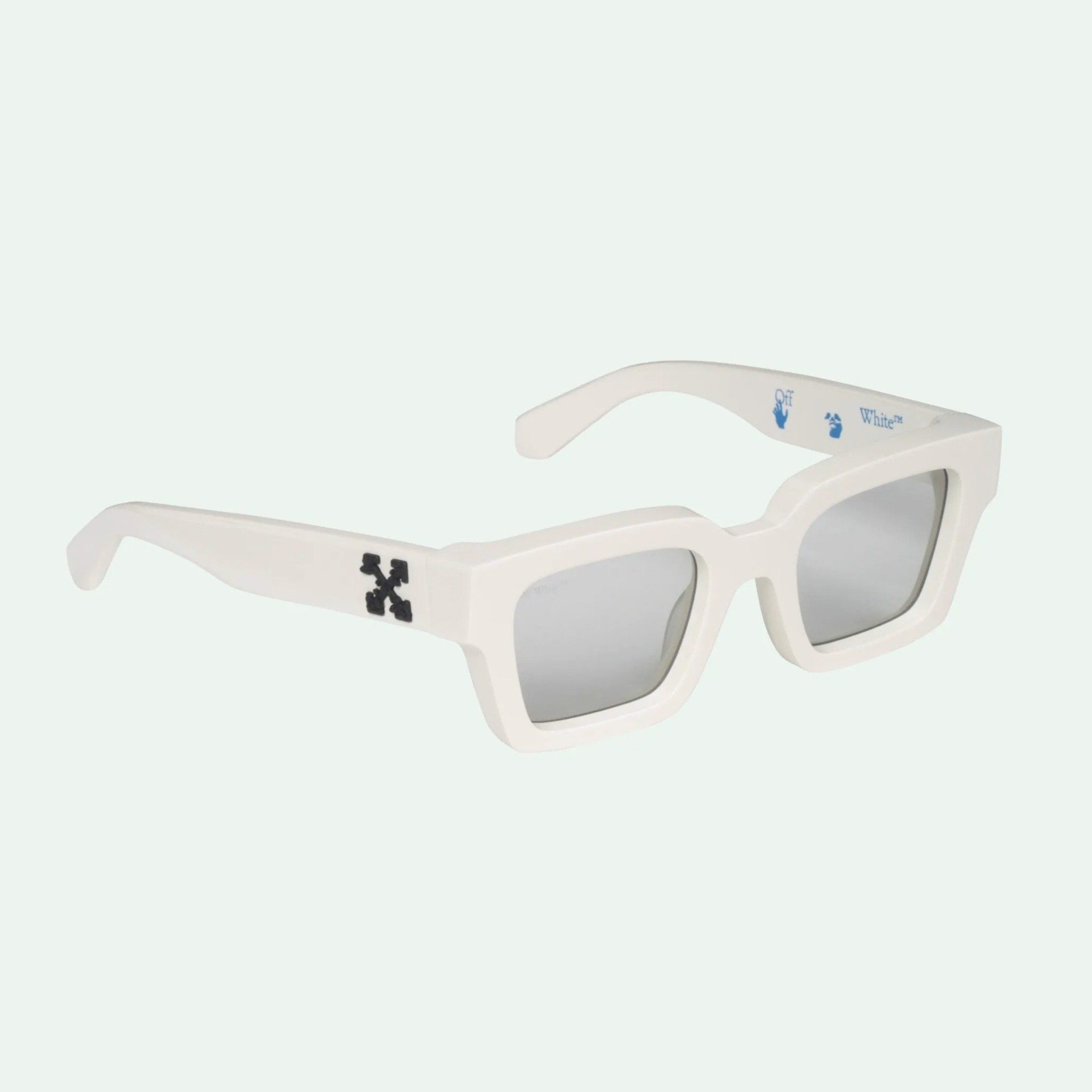 OFF-WHITE GLASSES- Kính Off-white Rectangular acetate-frame (White) [Mirror Quality]