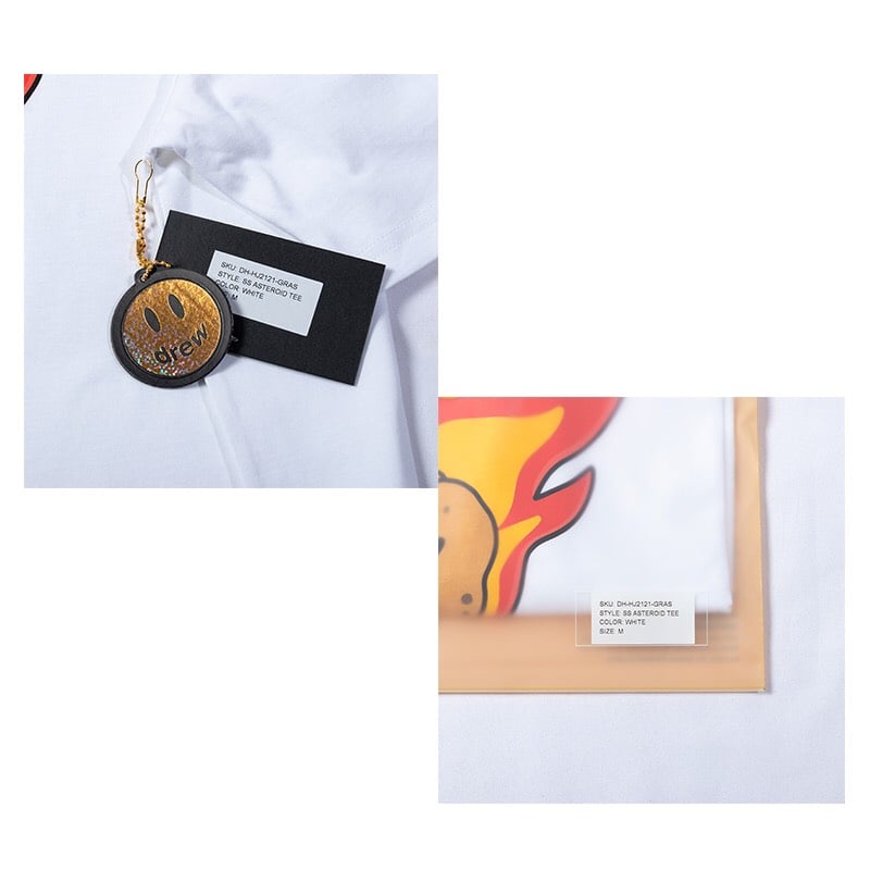 DREW TEE - Áo Drew Asteroid (White) [Mirror Quality]