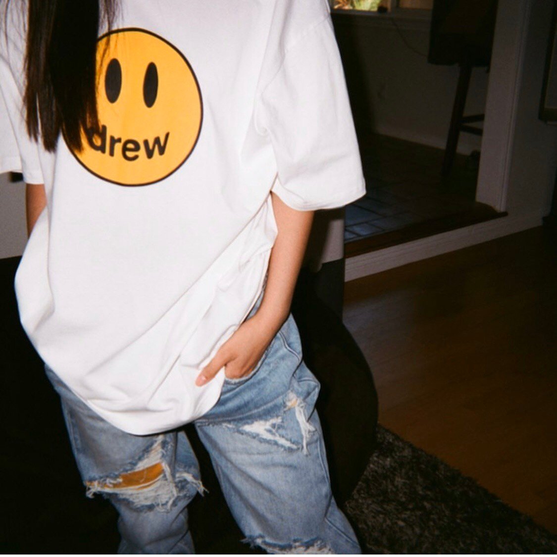 DREW TEE - Áo Drew House Mascot (White) [Mirror Quality]