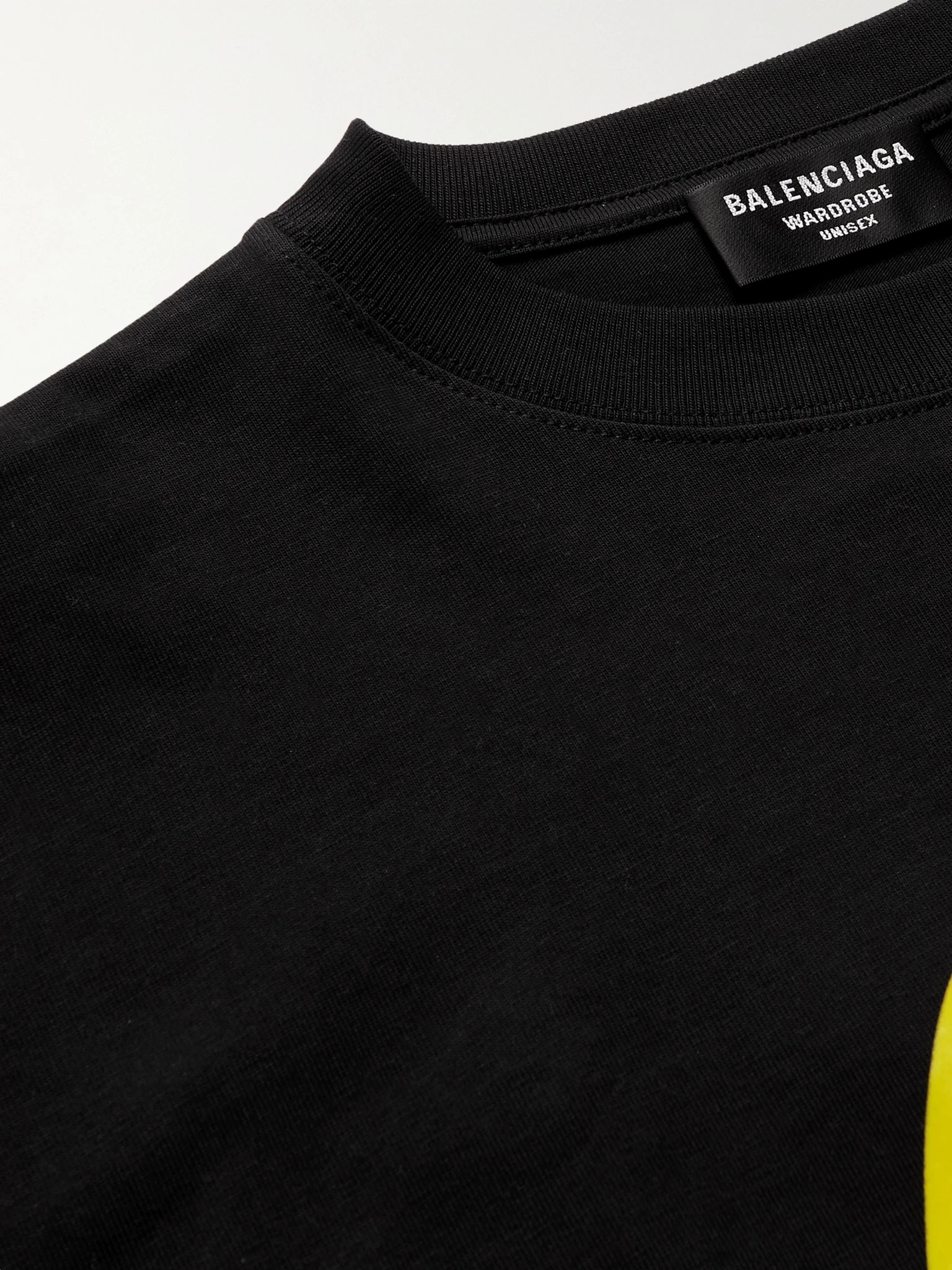 BALENCIAGA TEE - Áo Blcg Drip Peace (Black) [Mirror Quality]