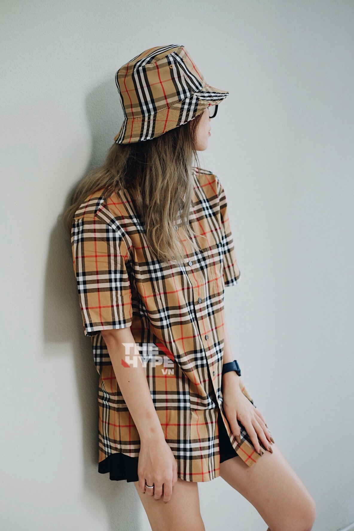 BURBERRY SHIRT - Áo Sơ mi tay ngắn BBR Beige Jameson [Mirror Quality]