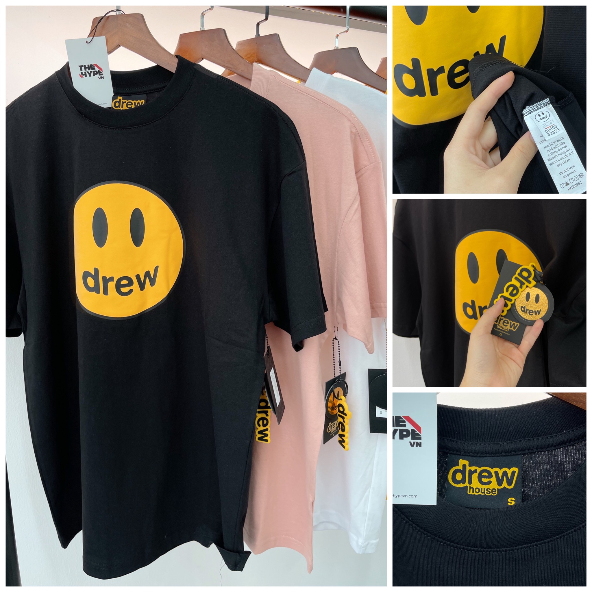 DREW TEE - Áo Drew Mascot (Black) [Mirror Quality]