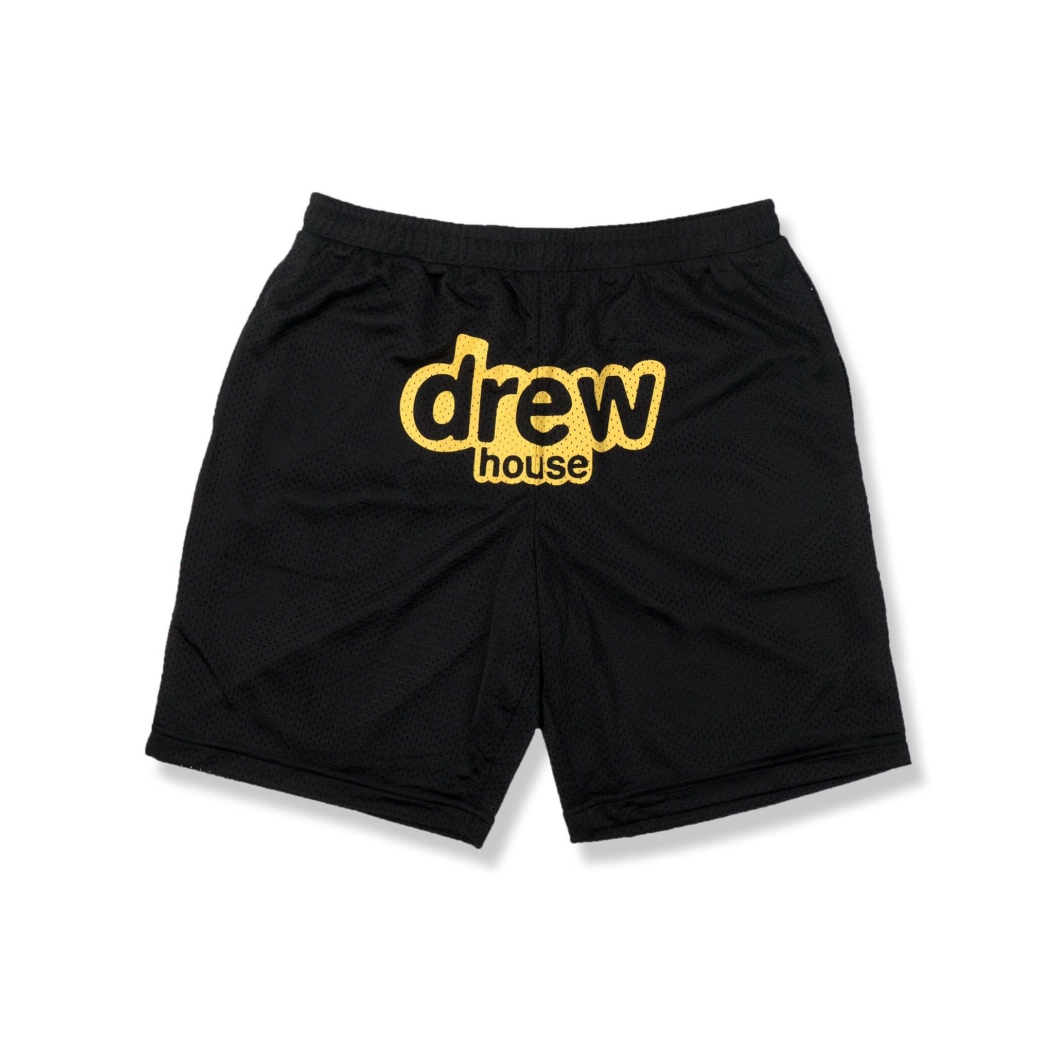 DREW SHORTS - Quần Shorts Drew Font Logo Mesh (Black) [Mirror Quality]