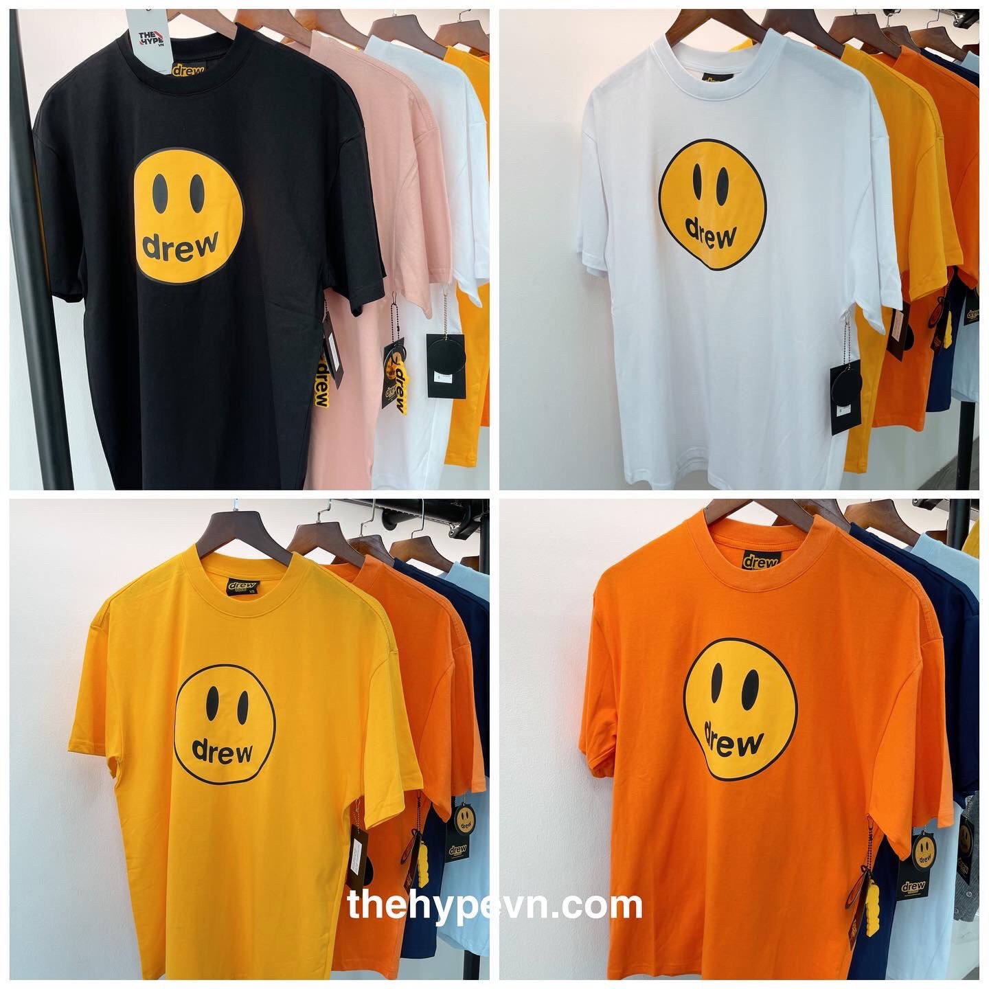 DREW TEE - Áo Drew Mascot (Black) [Mirror Quality]