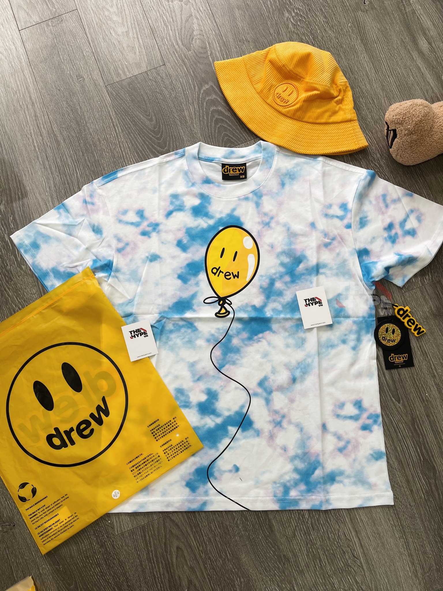 DREW TEE - Áo thun Drew Joy ss Cloud (White Blue) [Mirror Quality]