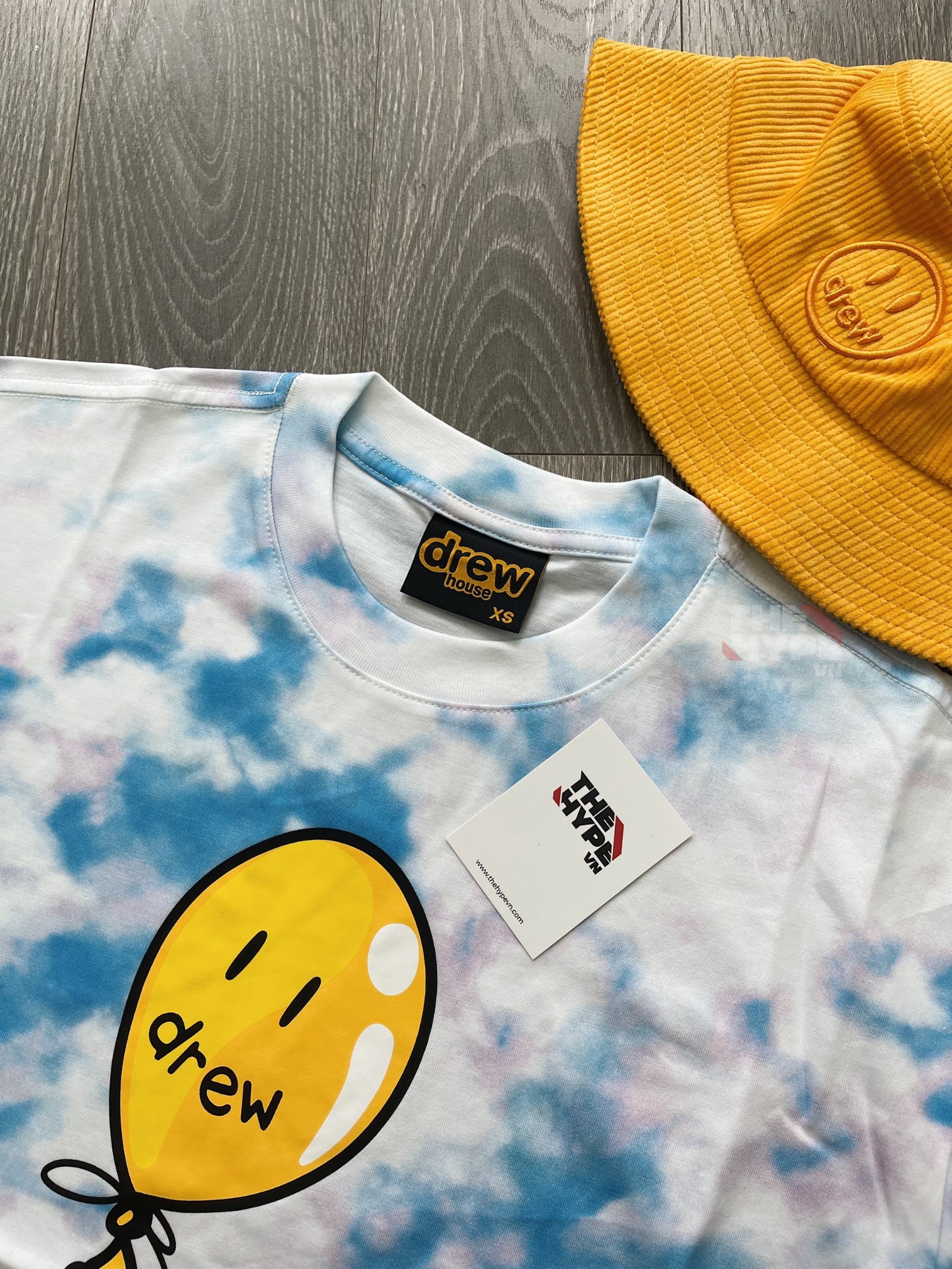 DREW TEE - Áo thun Drew Joy ss Cloud (White Blue) [Mirror Quality]