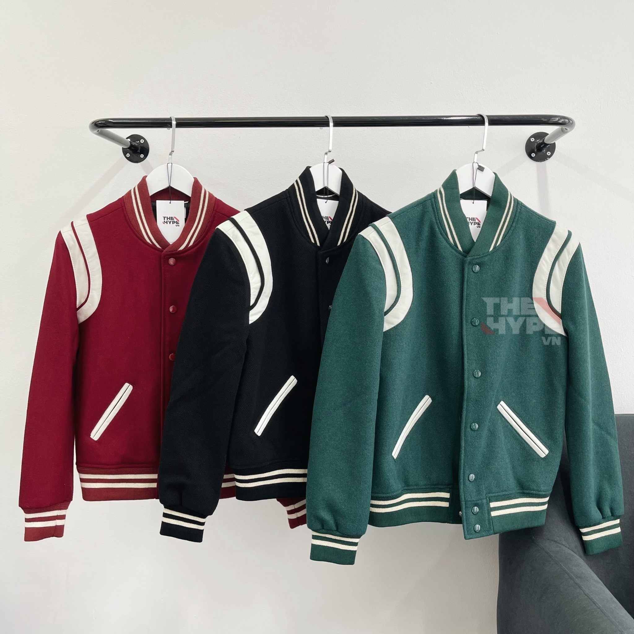SAINT LAURENT JACKET - Áo khoác SLP Teddy (Red) [Mirror Quality]