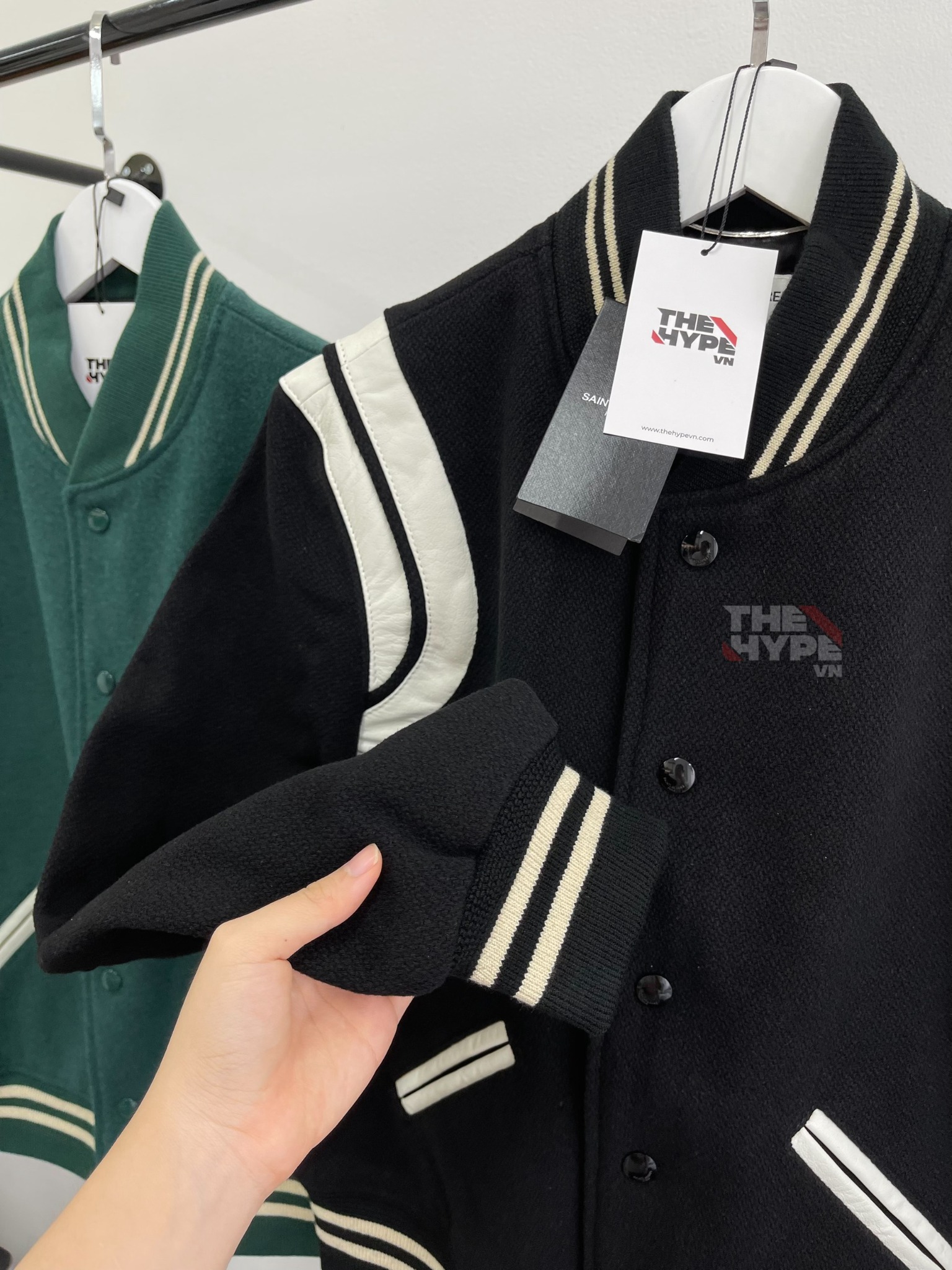 SAINT LAURENT JACKET - Áo khoác SLP Teddy (BLACK) [Mirror Quality]