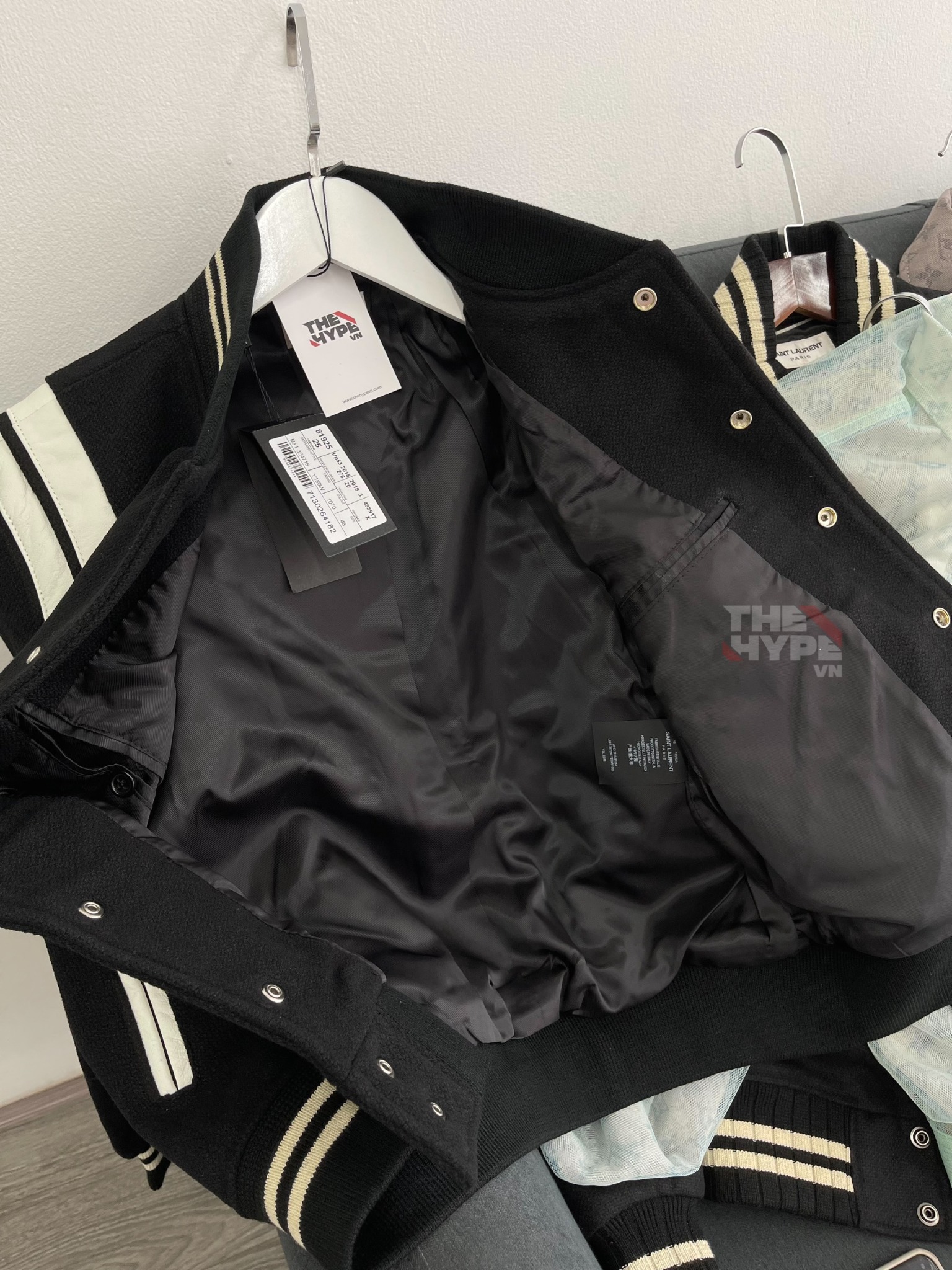 SAINT LAURENT JACKET - Áo khoác SLP Teddy (BLACK) [Mirror Quality]