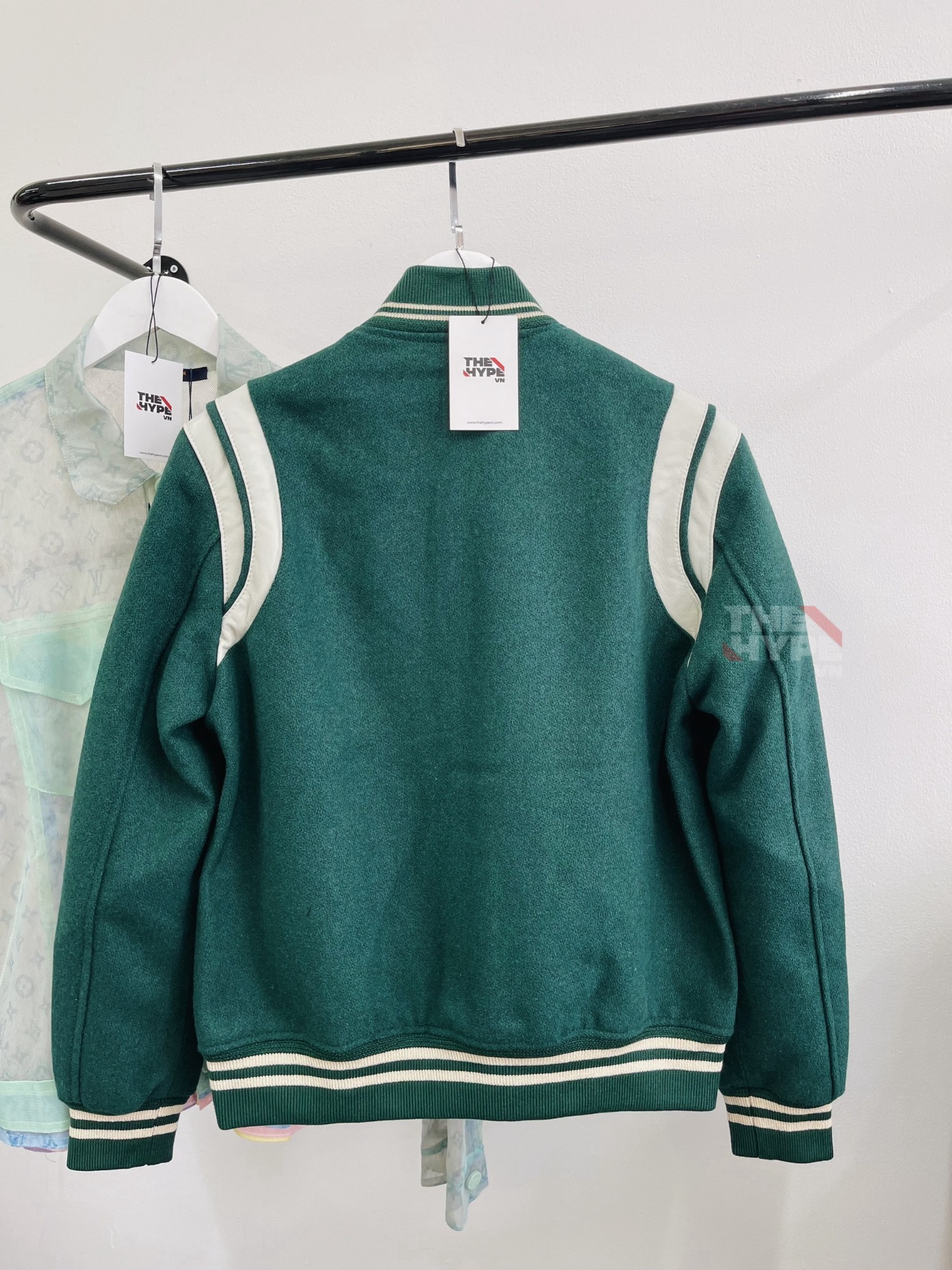 SAINT LAURENT TEDDY JACKET - Áo khoác SLP Teddy Green [Mirror Quality]