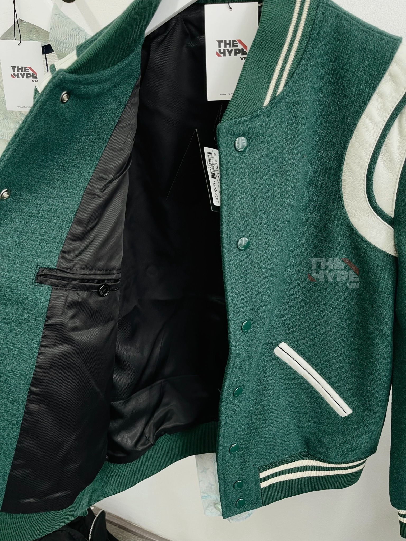 SAINT LAURENT TEDDY JACKET - Áo khoác SLP Teddy Green [Mirror Quality]