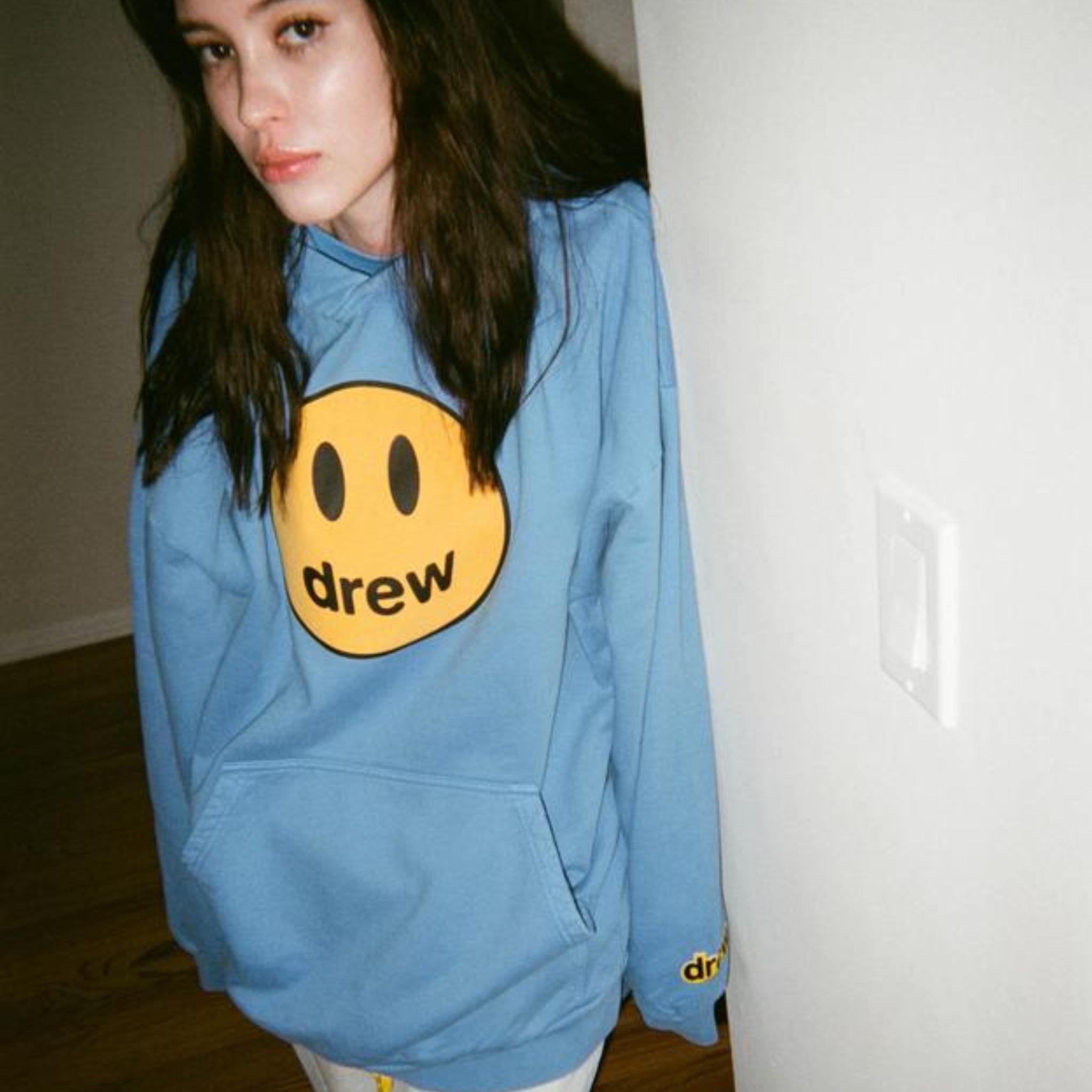 DREW HOODIE- Áo Hoodie Drew House Mascot (Sky Blue) [Mirror Quality]