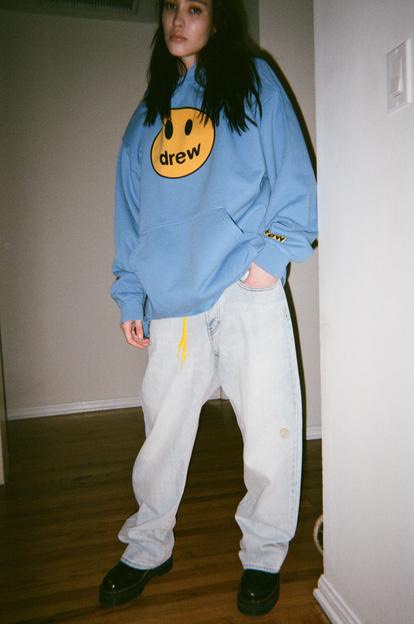 DREW HOODIE- Áo Hoodie Drew House Mascot (Sky Blue) [Mirror Quality]